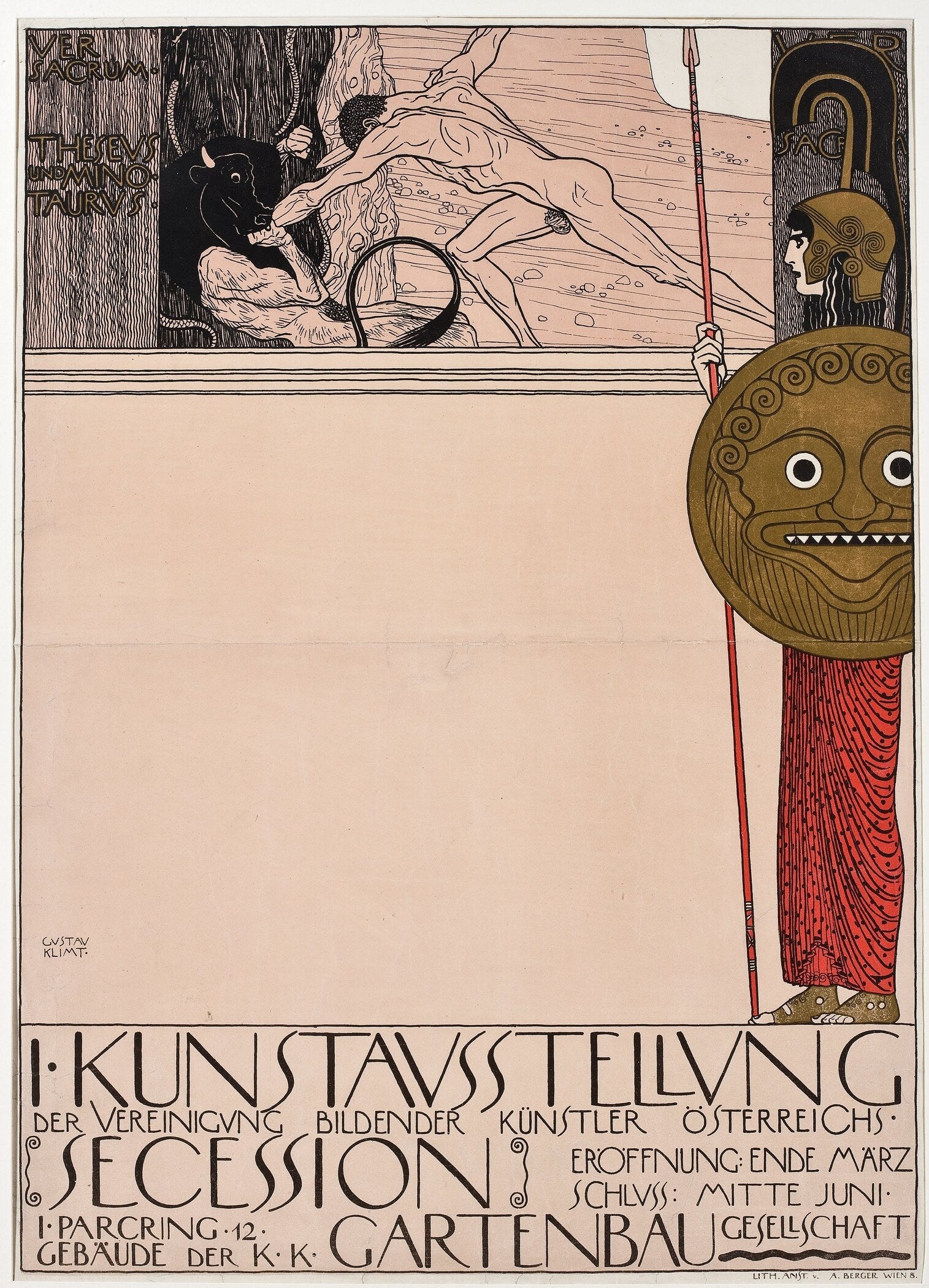 Gustav Klimt — Vienna Secession Exhibition Poster | Fine Art Print - 9ArtPrints