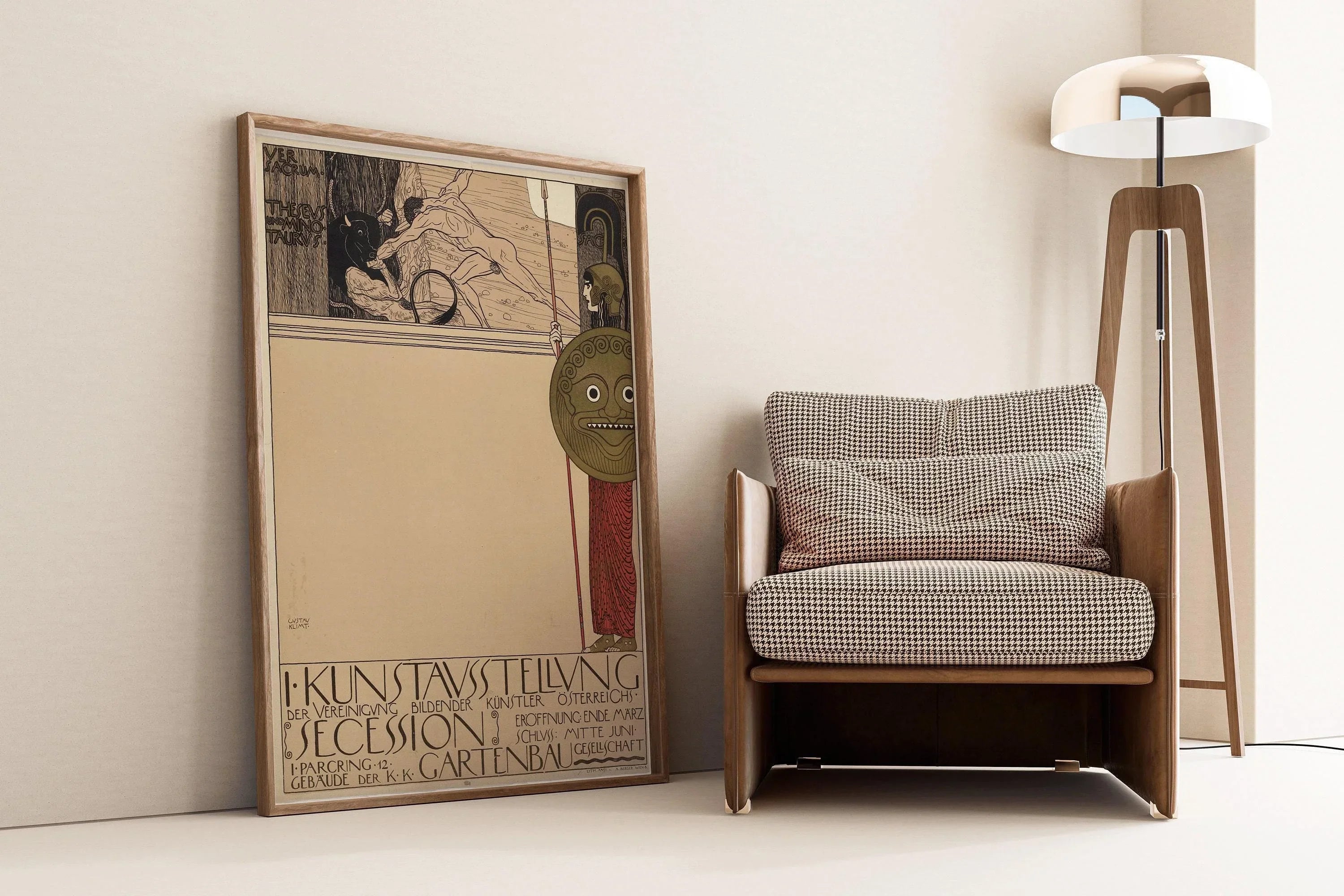 Gustav Klimt - Vienna Secession | Famous Vintage Art Exhibition Poster