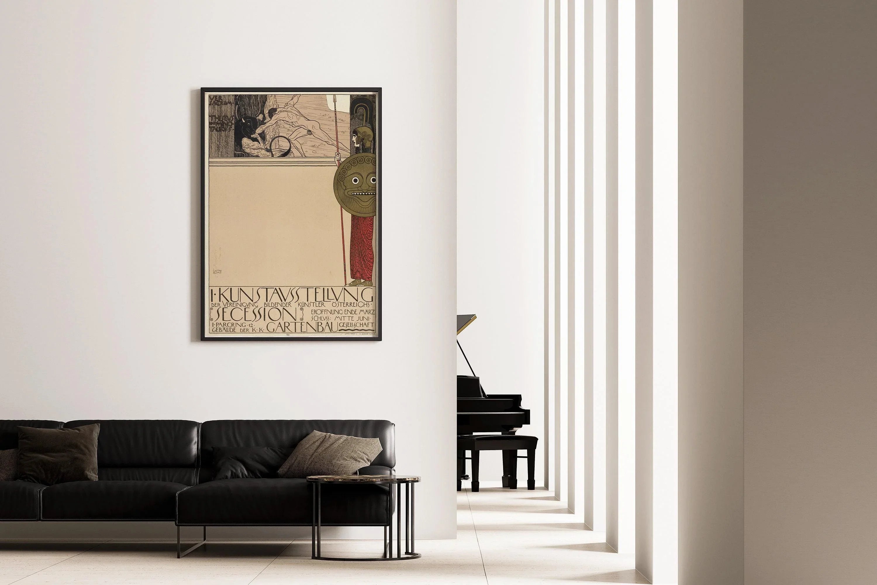 Gustav Klimt - Vienna Secession | Famous Vintage Art Exhibition Poster