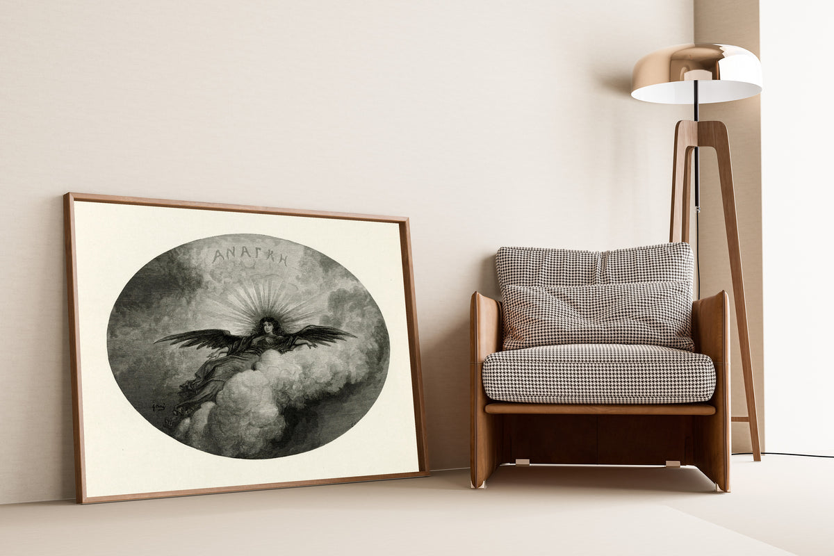 Gustave Doré — Anagke (title vignette) | Gothic Illustration Print - 9ArtPrints