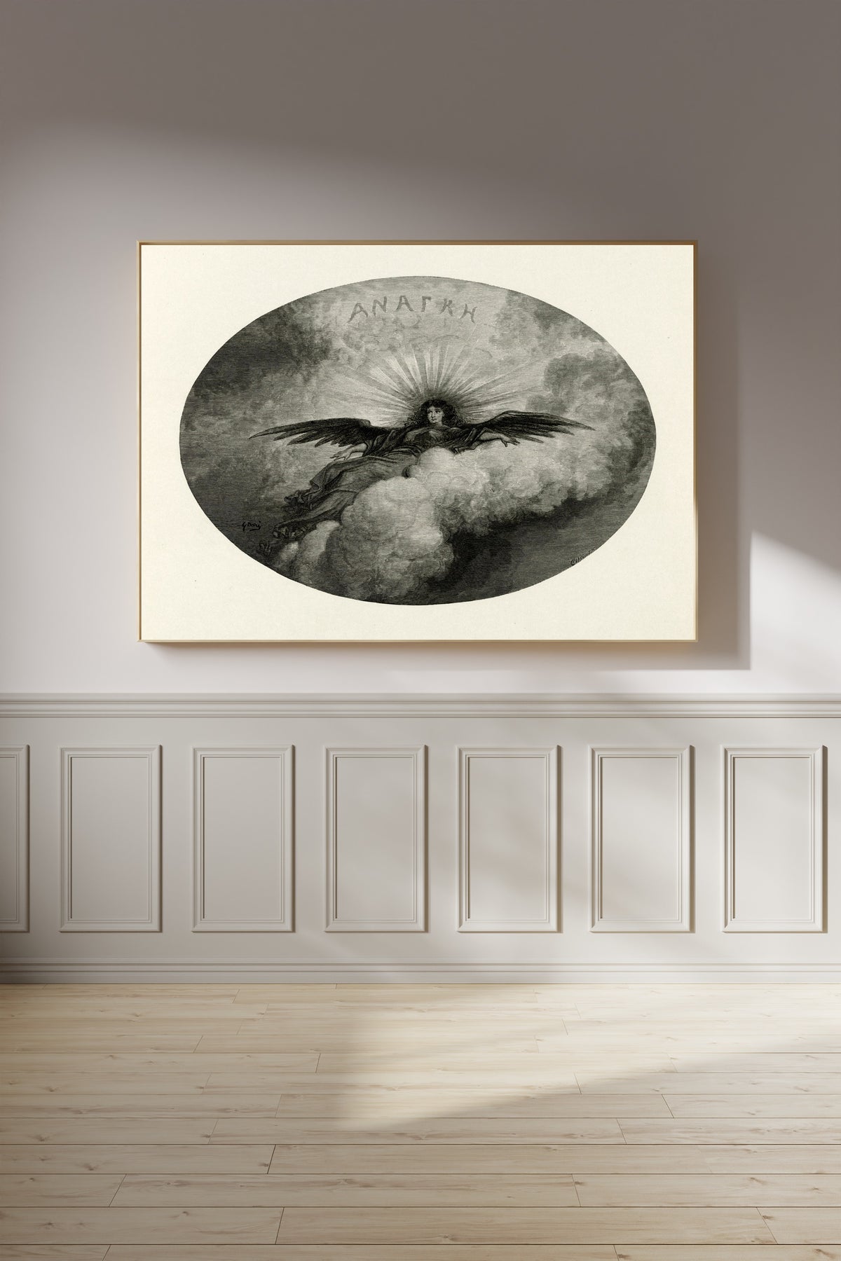 Gustave Doré — Anagke (title vignette) | Gothic Illustration Print - 9ArtPrints