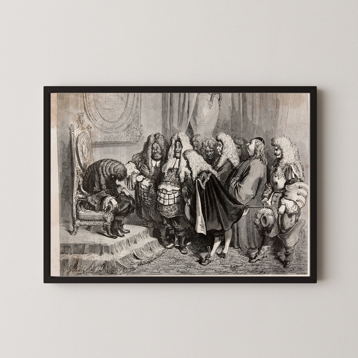 Gustave Doré — Donkey Skin: The King's Councillors | Fairy Tale Illustration Print - 9ArtPrints