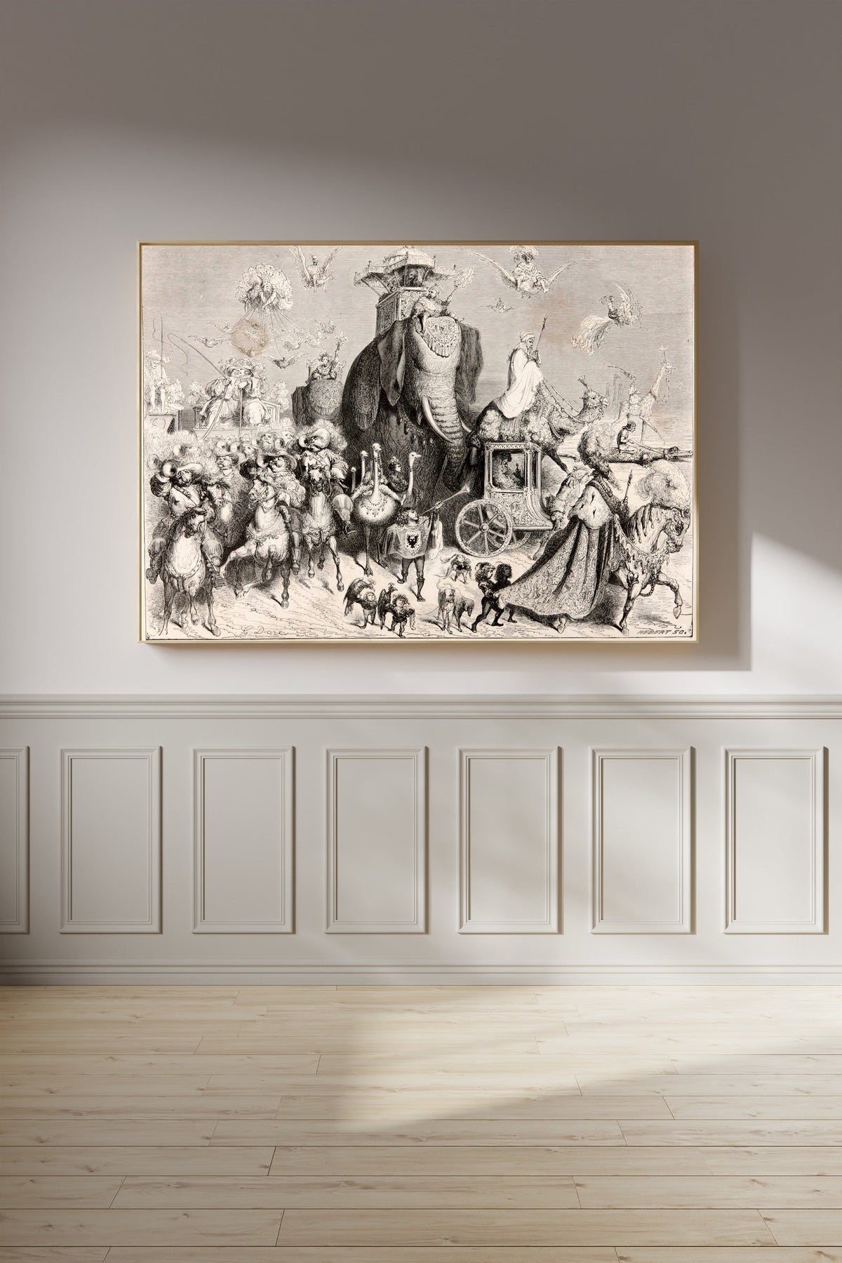 Gustave Doré — Donkey Skin: The Wedding Procession | Fairy Tale Illustration Print - 9ArtPrints