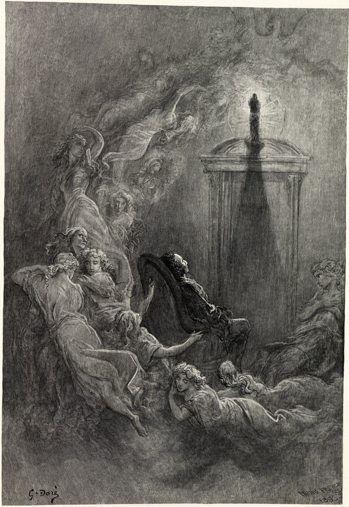 Gustave Doré — Other friends have flown before | Gothic Illustration Print - 9ArtPrints