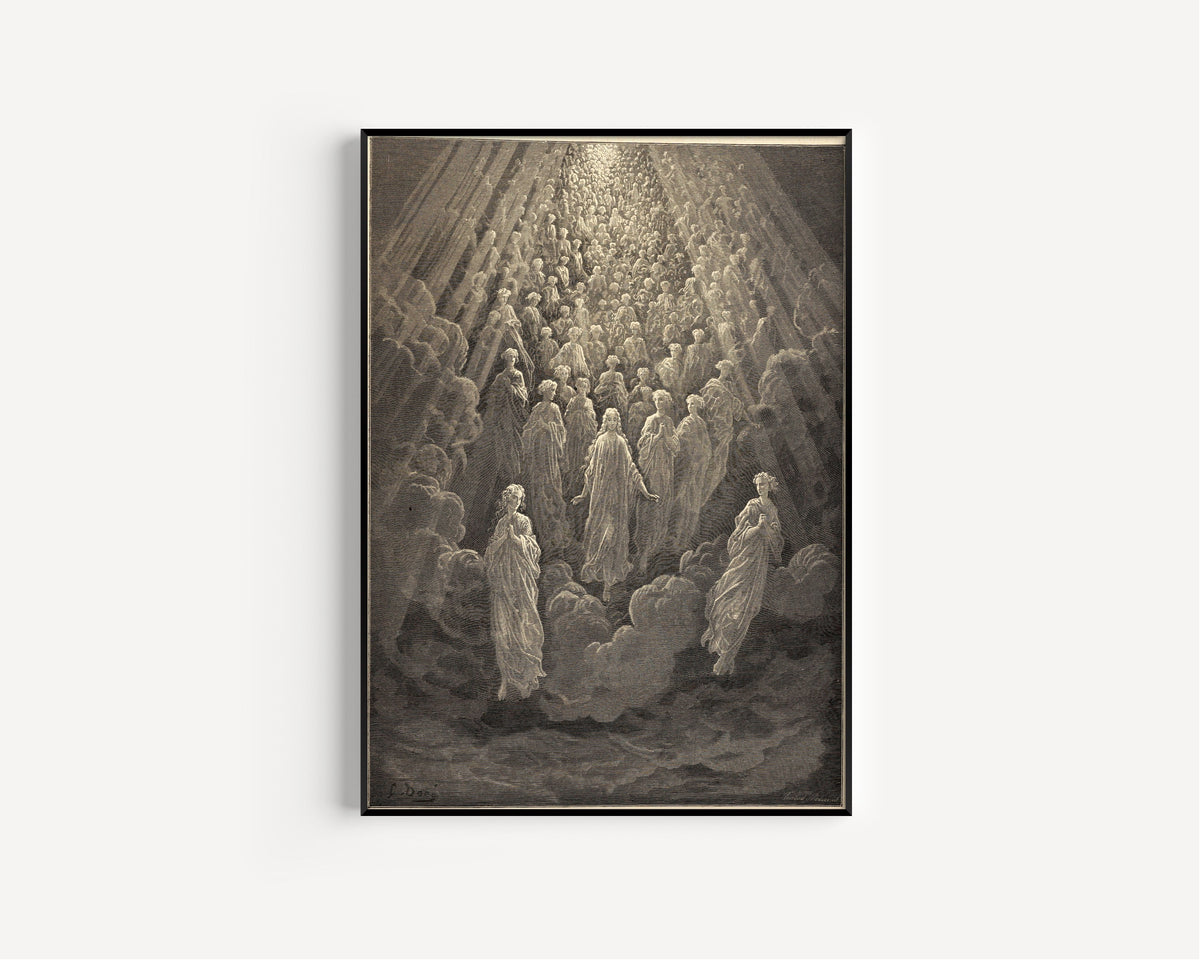 Gustave Doré — Paradiso, Canto V: The Splendours of Mercury | Dante Illustration Print - 9ArtPrints
