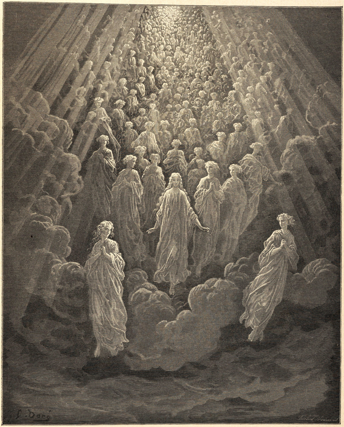 Gustave Doré — Paradiso, Canto V: The Splendours of Mercury | Dante Illustration Print - 9ArtPrints
