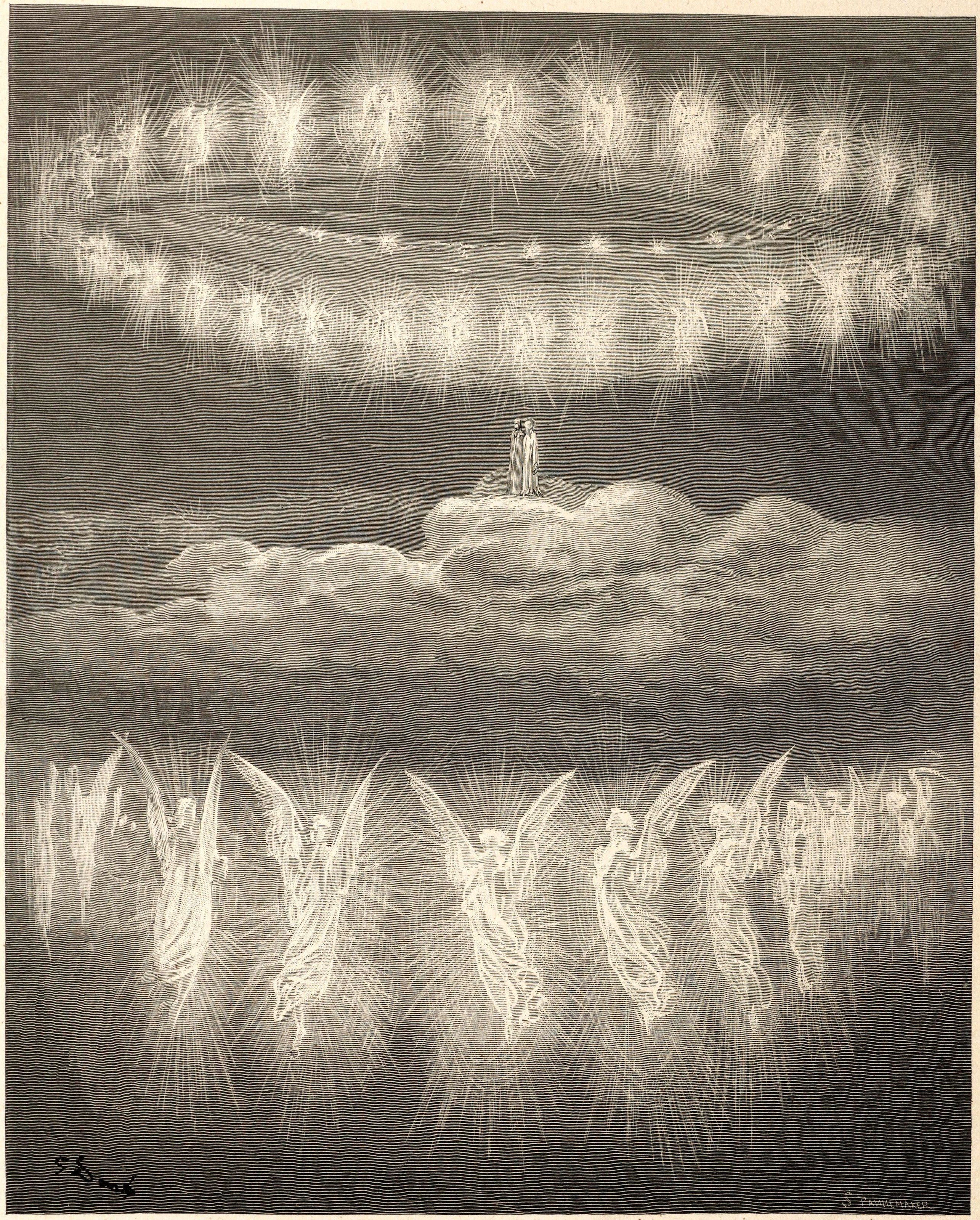 Gustave Doré — Paradiso, Canto XII: The Two Garlands of the Blessed | Dante Illustration Print - 9ArtPrints