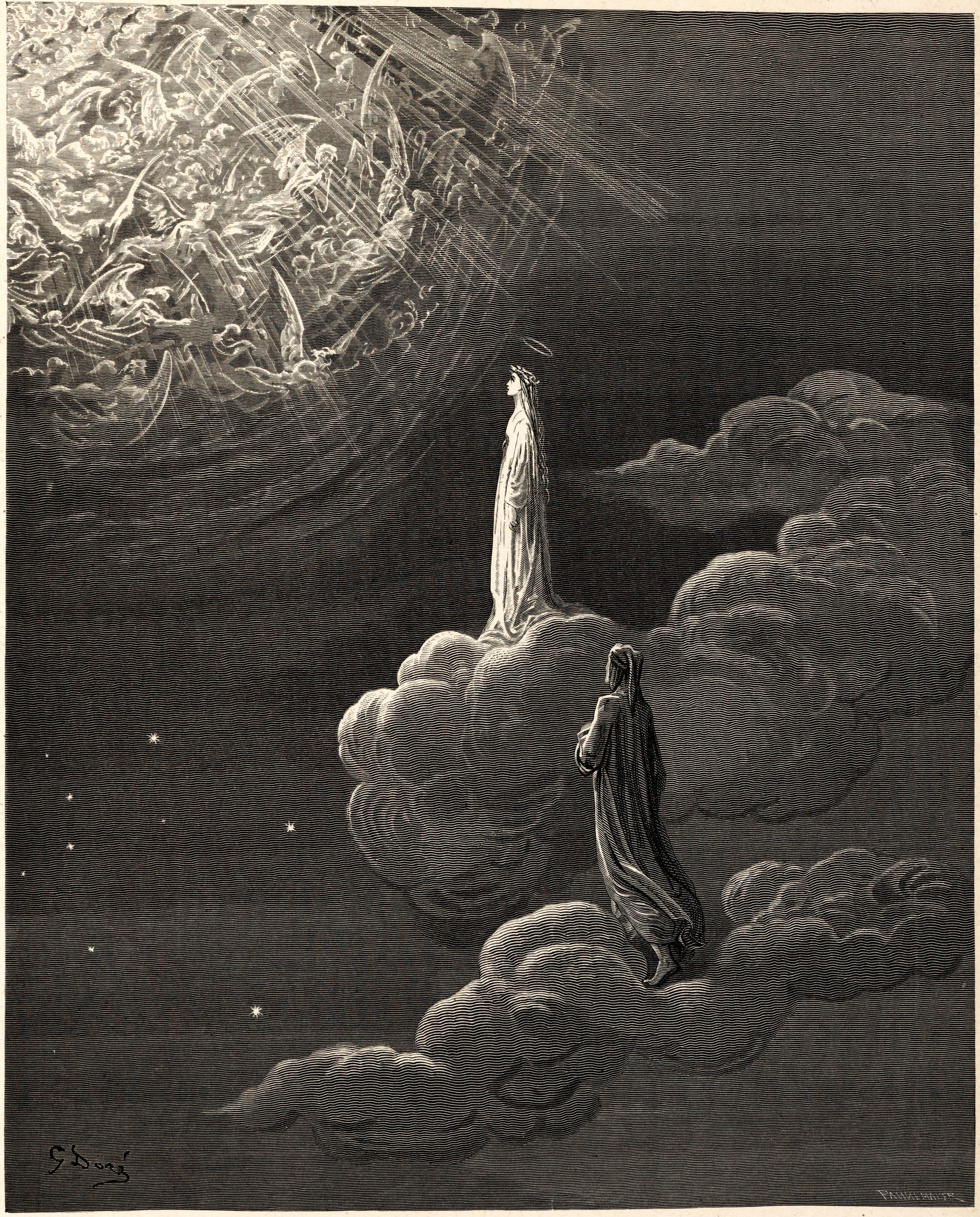 Gustave Doré — Paradiso, Canto XIV: The Ascent to Mars | Dante Illustration Print - 9ArtPrints