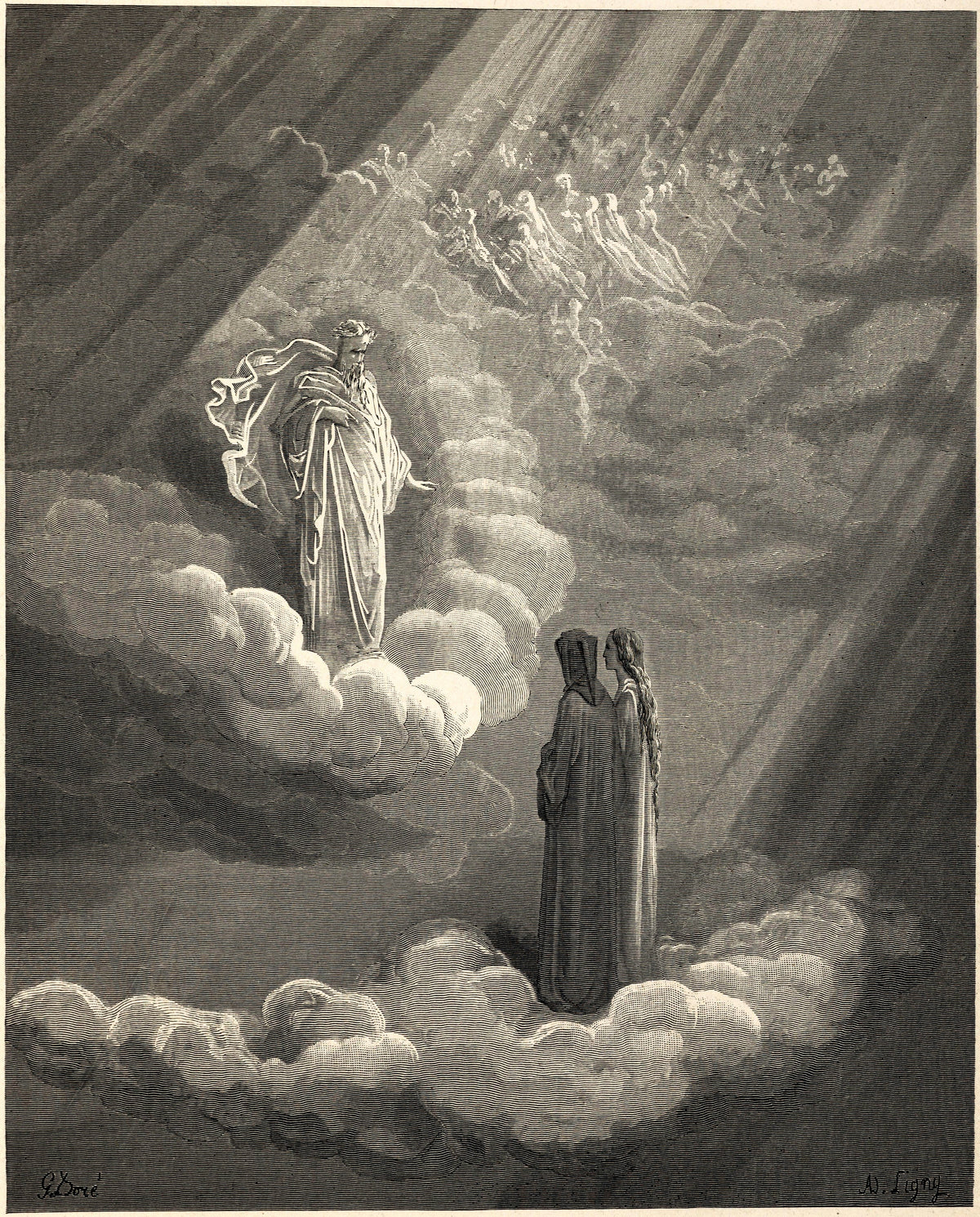 Gustave Doré — Paradiso, Canto XVI: Cacciaguida | Dante Illustration Print - 9ArtPrints