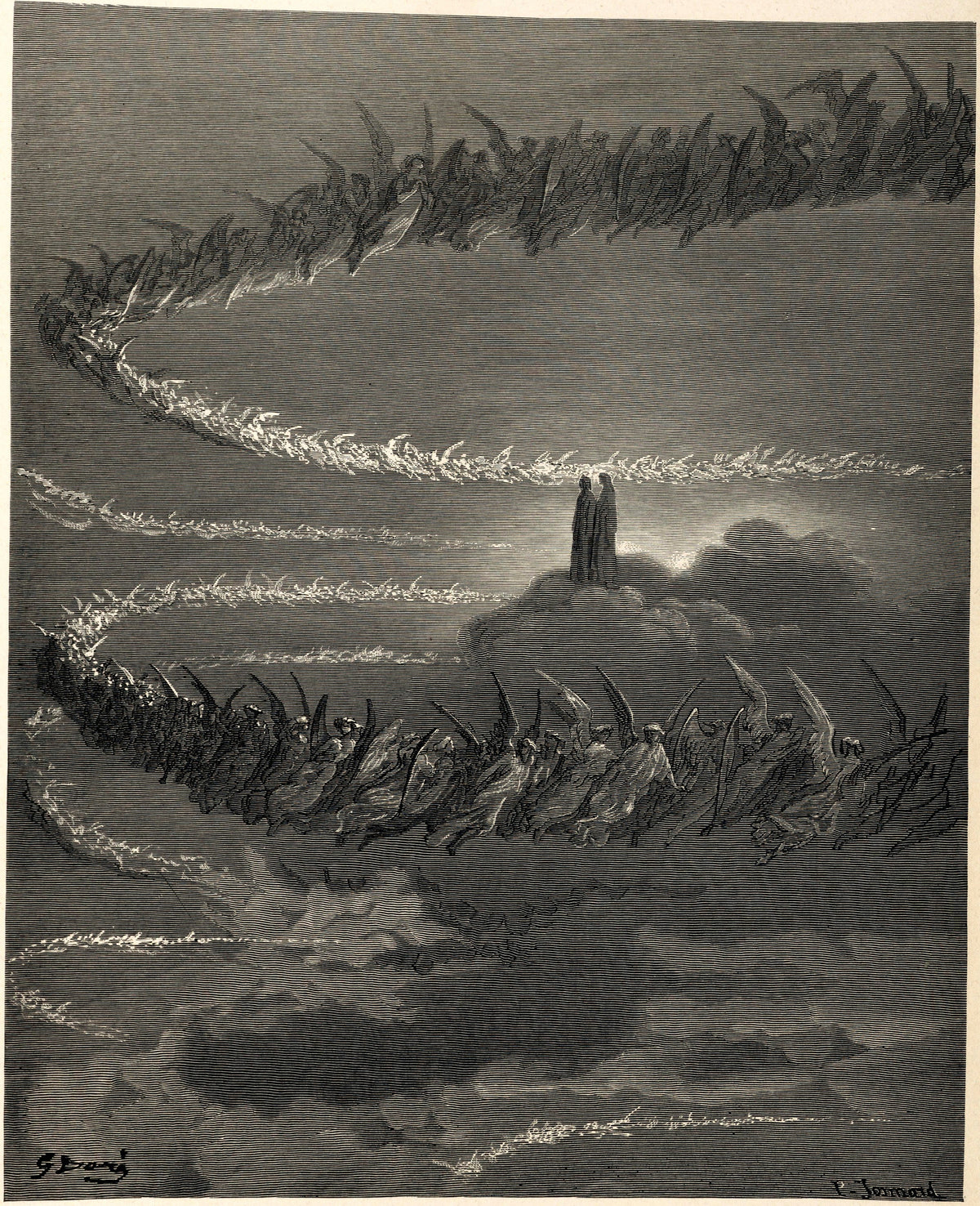 Gustave Doré — Paradiso, Canto XVIII: The Souls Form the Letters | Dante Illustration Print - 9ArtPrints
