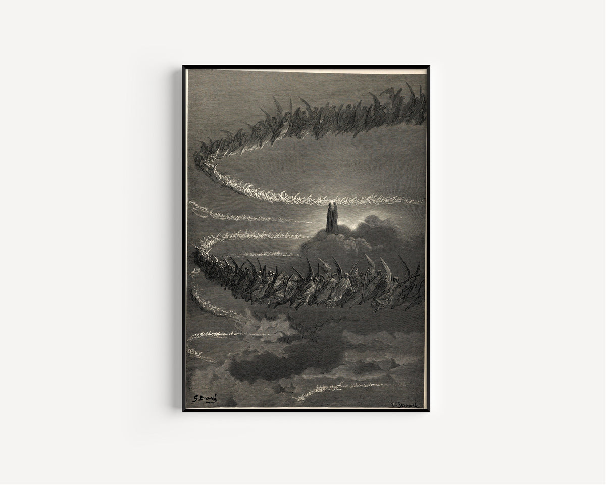 Gustave Doré — Paradiso, Canto XVIII: The Souls Form the Letters | Dante Illustration Print - 9ArtPrints