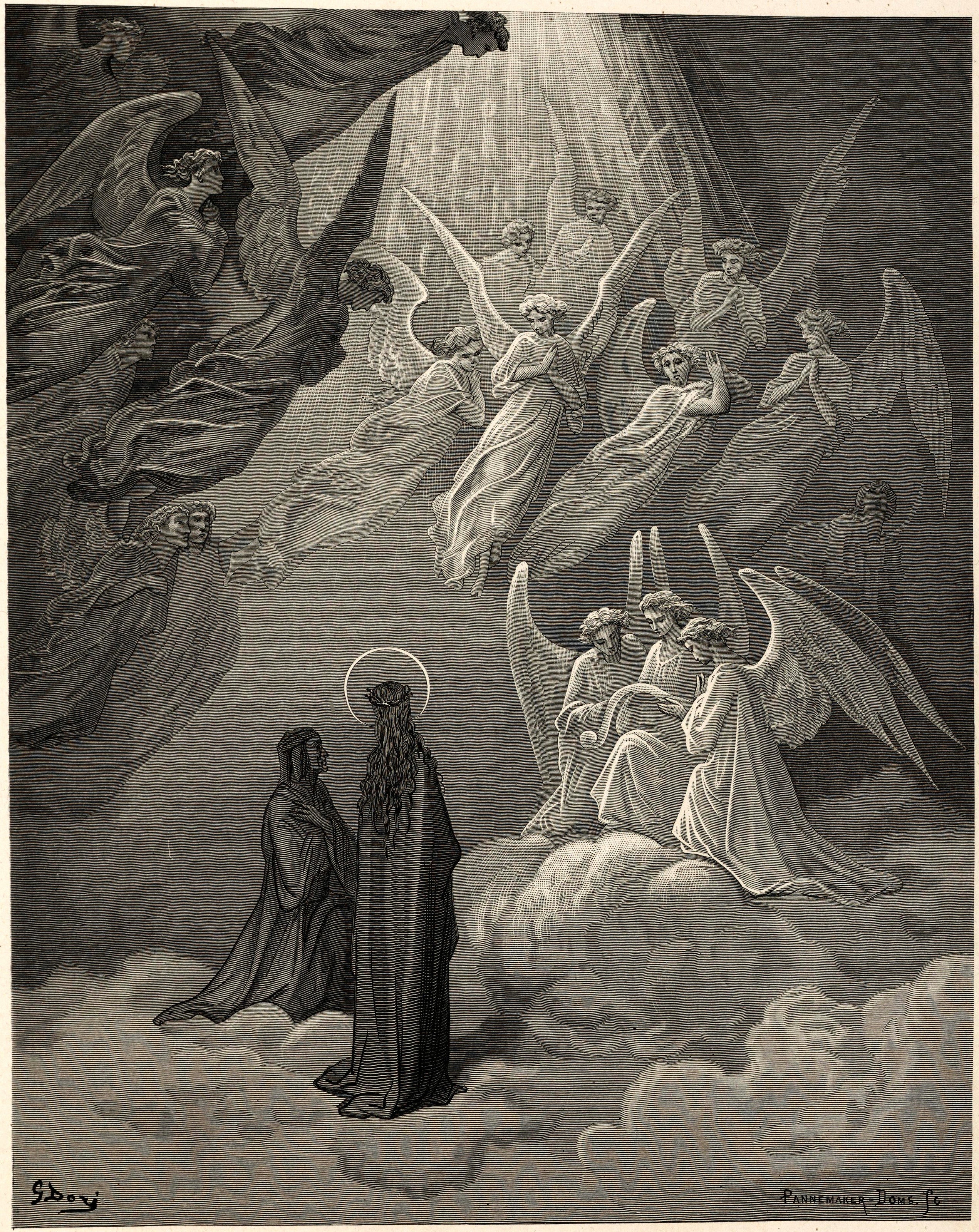 Gustave Doré — Paradiso, Canto XX: The Living Lights of Jupiter | Dante Illustration Print - 9ArtPrints