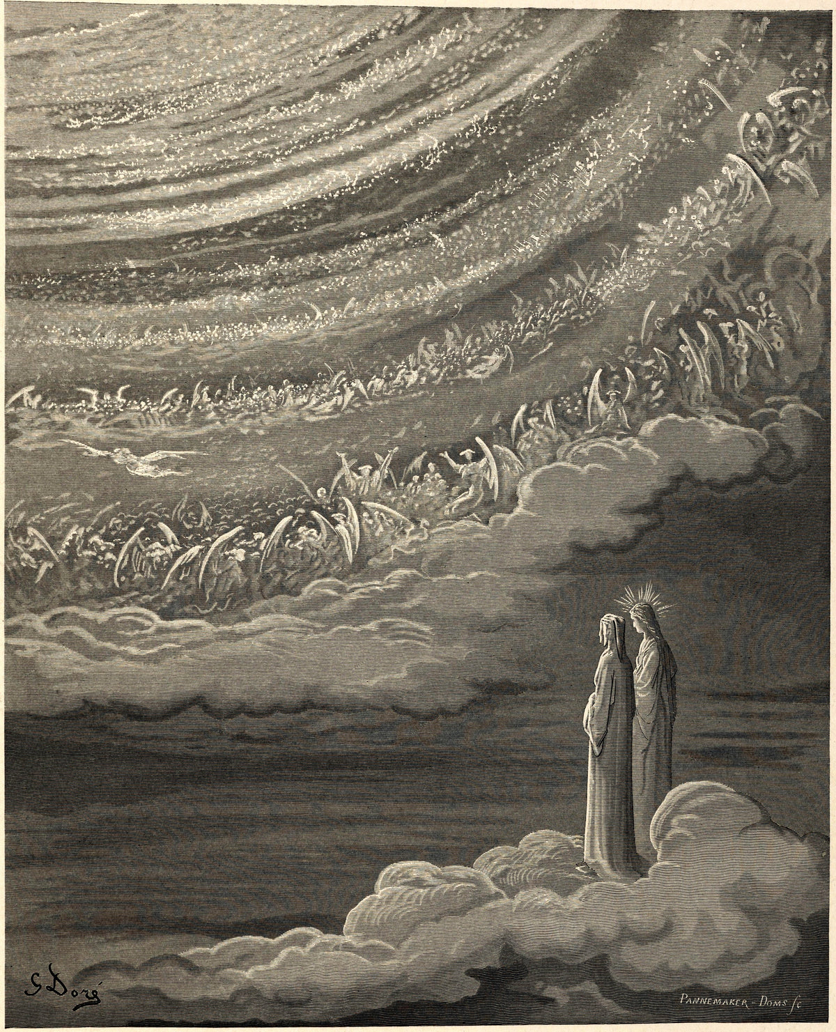 Gustave Doré — Paradiso, Canto XXVIII: The Angelic Circles | Dante Illustration Print - 9ArtPrints