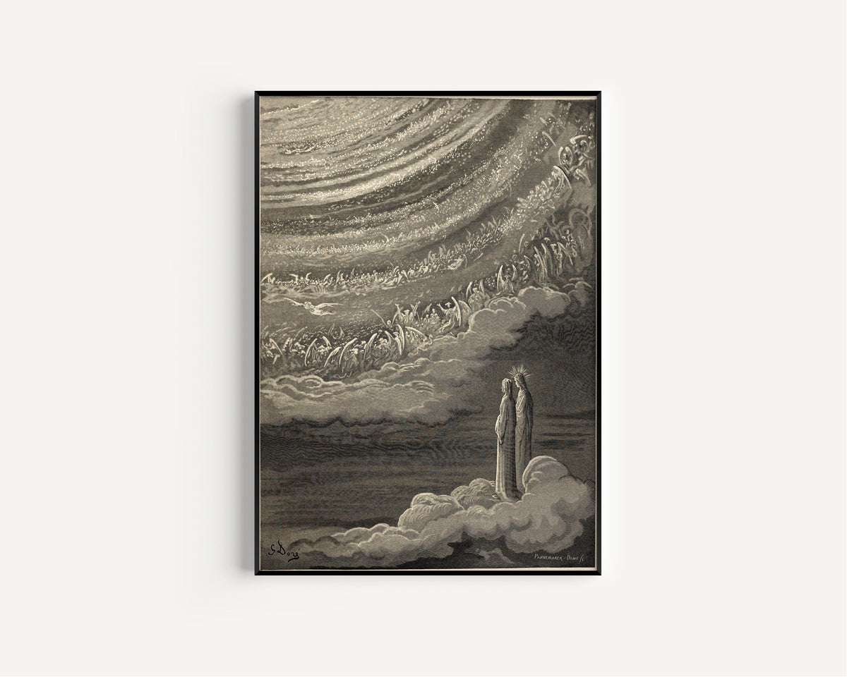 Gustave Doré — Paradiso, Canto XXVIII: The Angelic Circles | Dante Illustration Print - 9ArtPrints