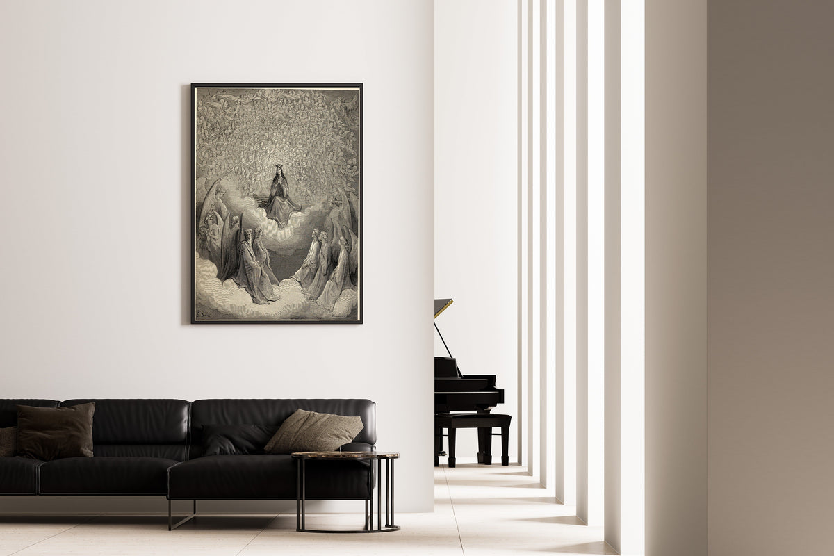 Gustave Doré — Paradiso, Canto XXXI: Beatrice Enthroned in the Rose | Dante Illustration Print - 9ArtPrints