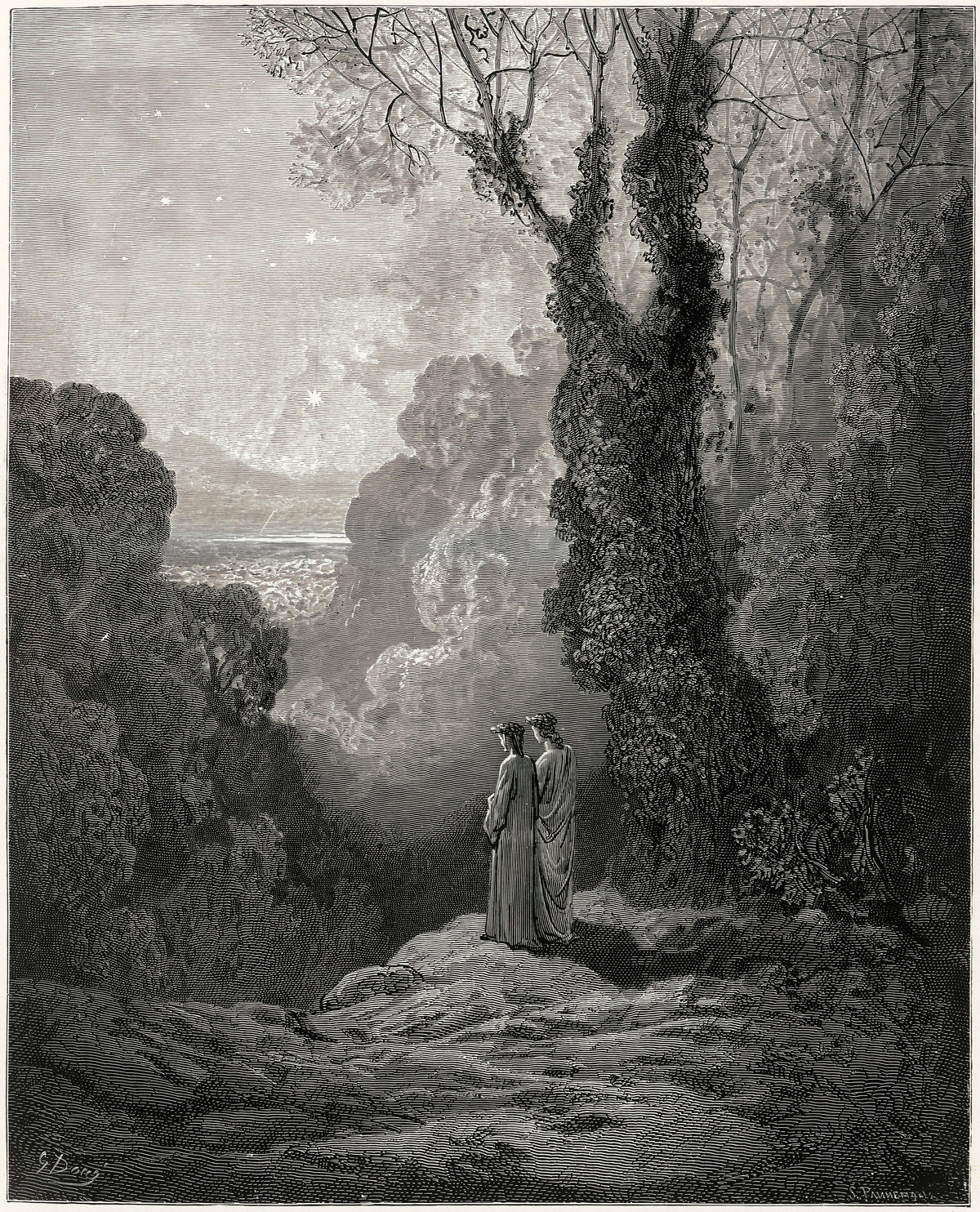 Gustave Doré — Purgatorio, Canto I: The Radiant Planet | Dante Illustration Print - 9ArtPrints