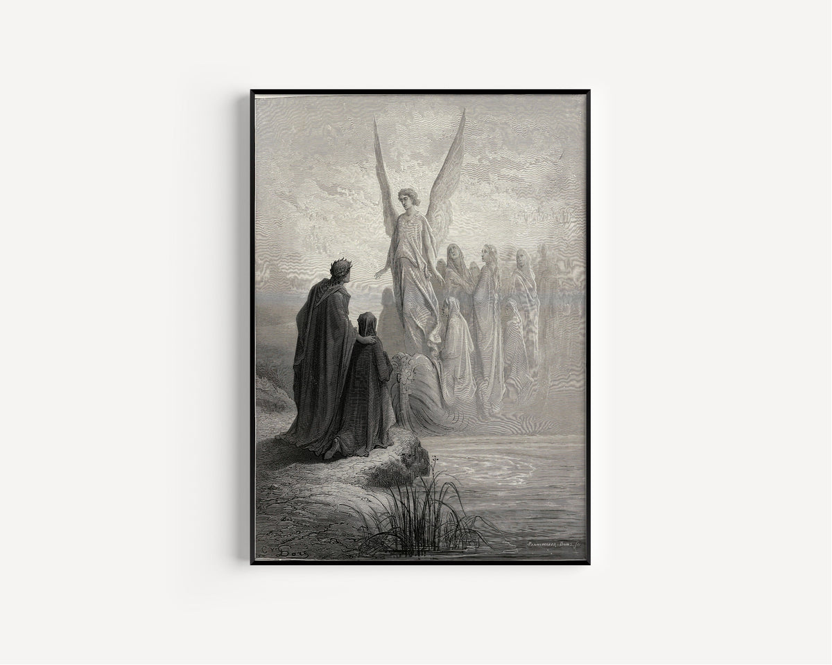 Gustave Doré — Purgatorio, Canto II: The Heavenly Steersman | Dante Illustration Print - 9ArtPrints