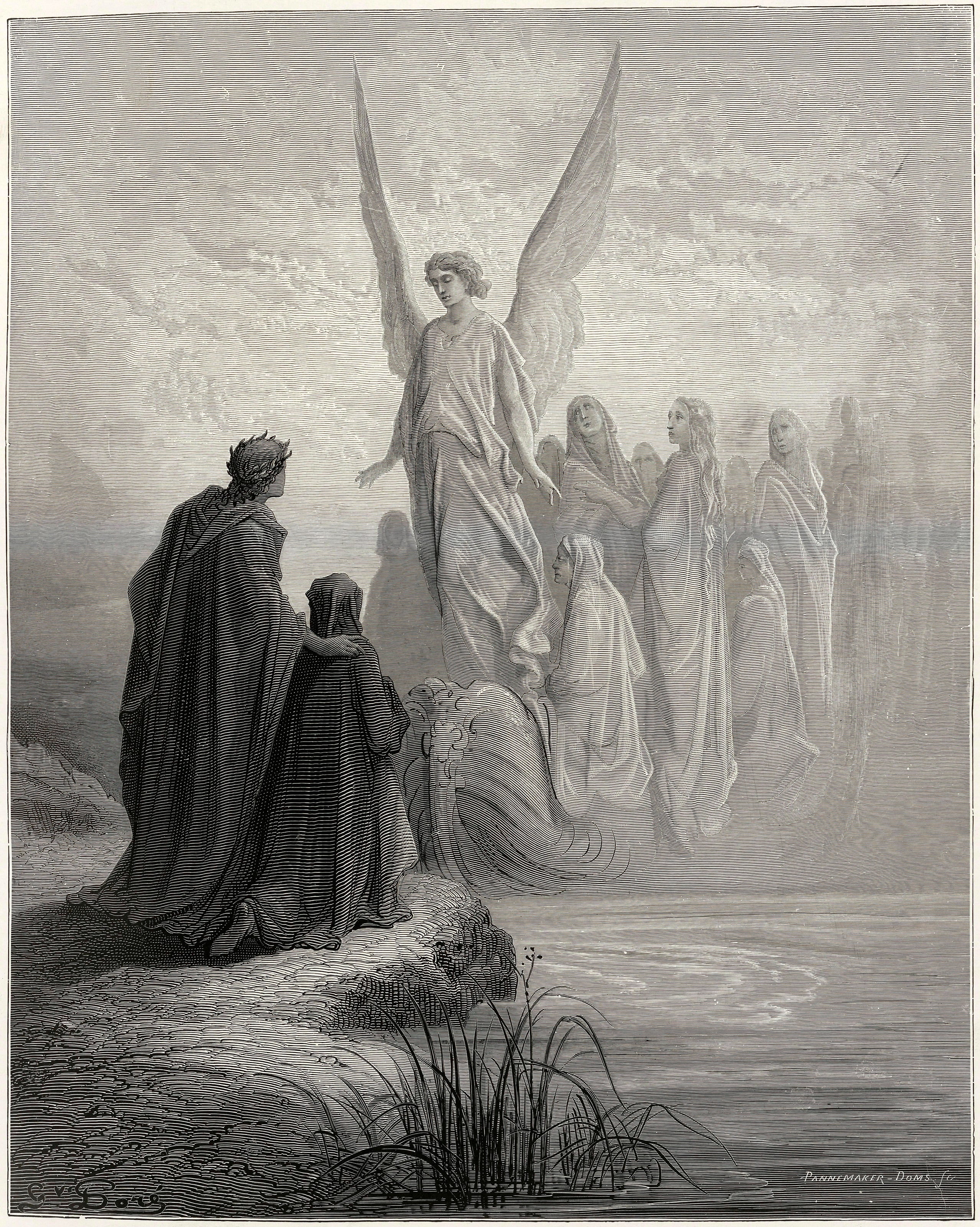 Gustave Doré — Purgatorio, Canto II: The Heavenly Steersman | Dante Illustration Print - 9ArtPrints