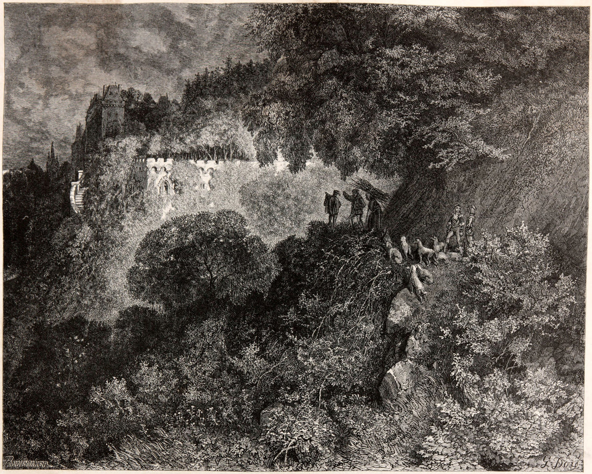 Gustave Doré — Sleeping Beauty: The Enchanted Castle | Fairy Tale Illustration Print - 9ArtPrints