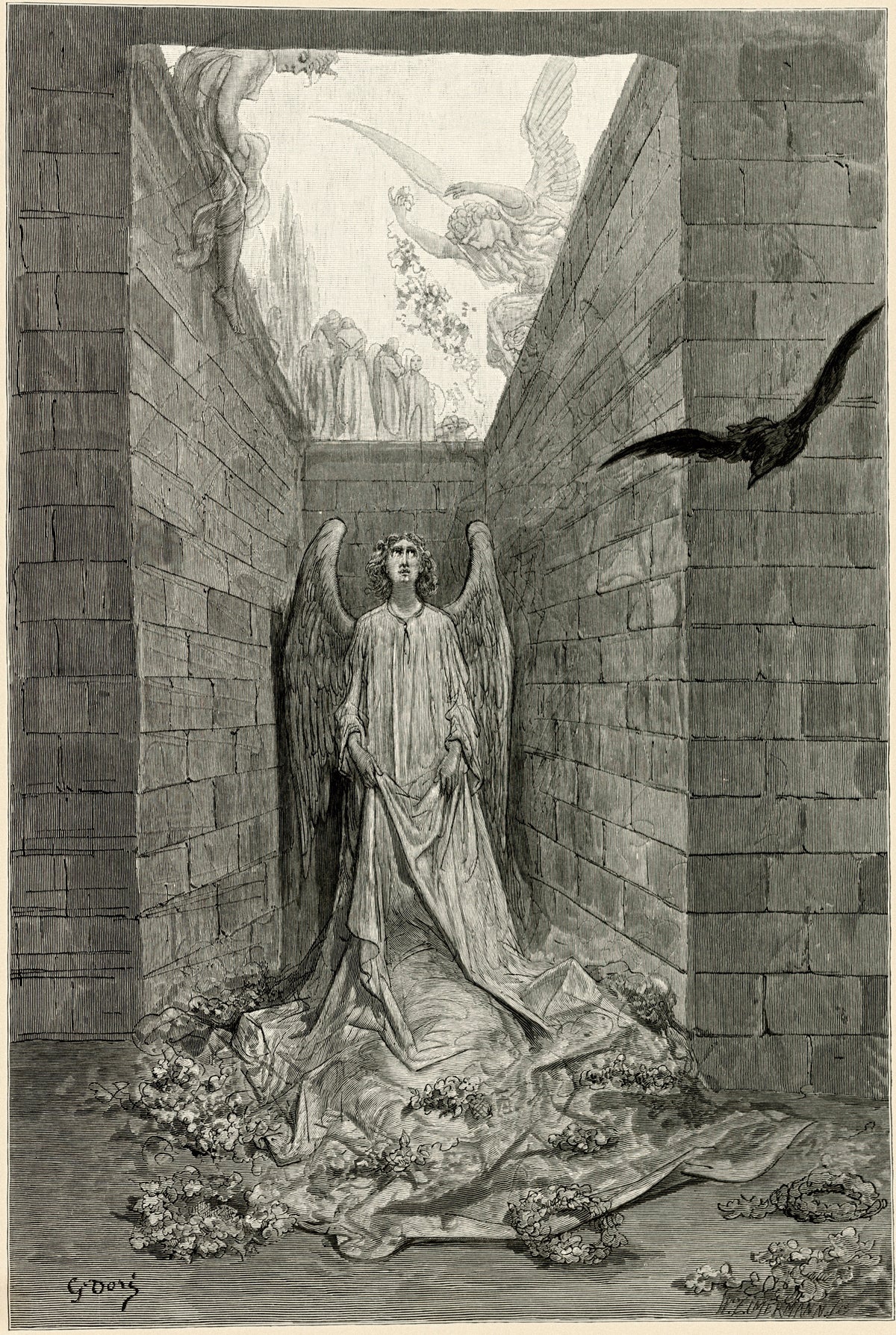 Gustave Doré — Sorrow for the lost Lenore | Gothic Illustration Print - 9ArtPrints