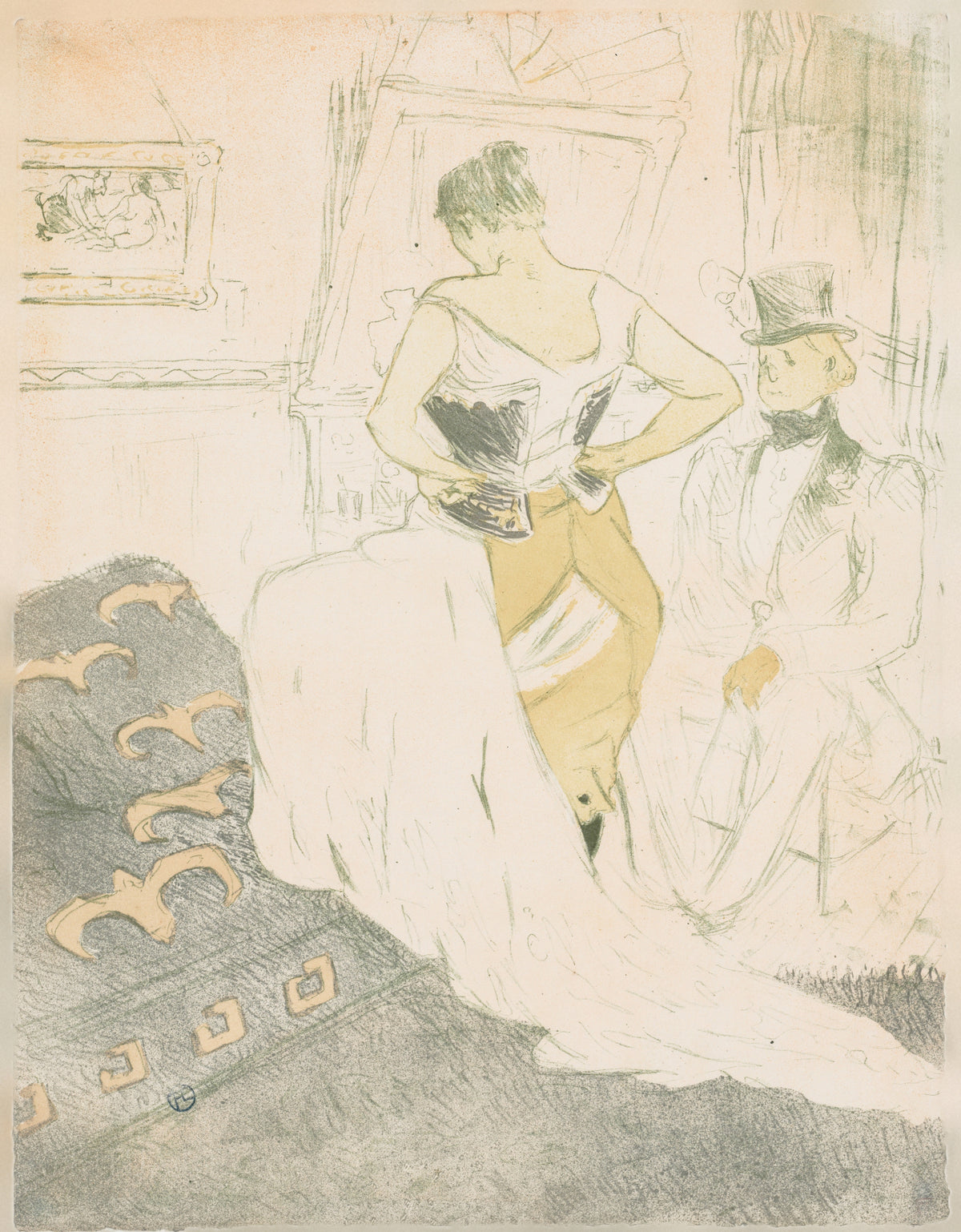 Henri de Toulouse-Lautrec — Elles: Woman in a Corset | Lithograph Print