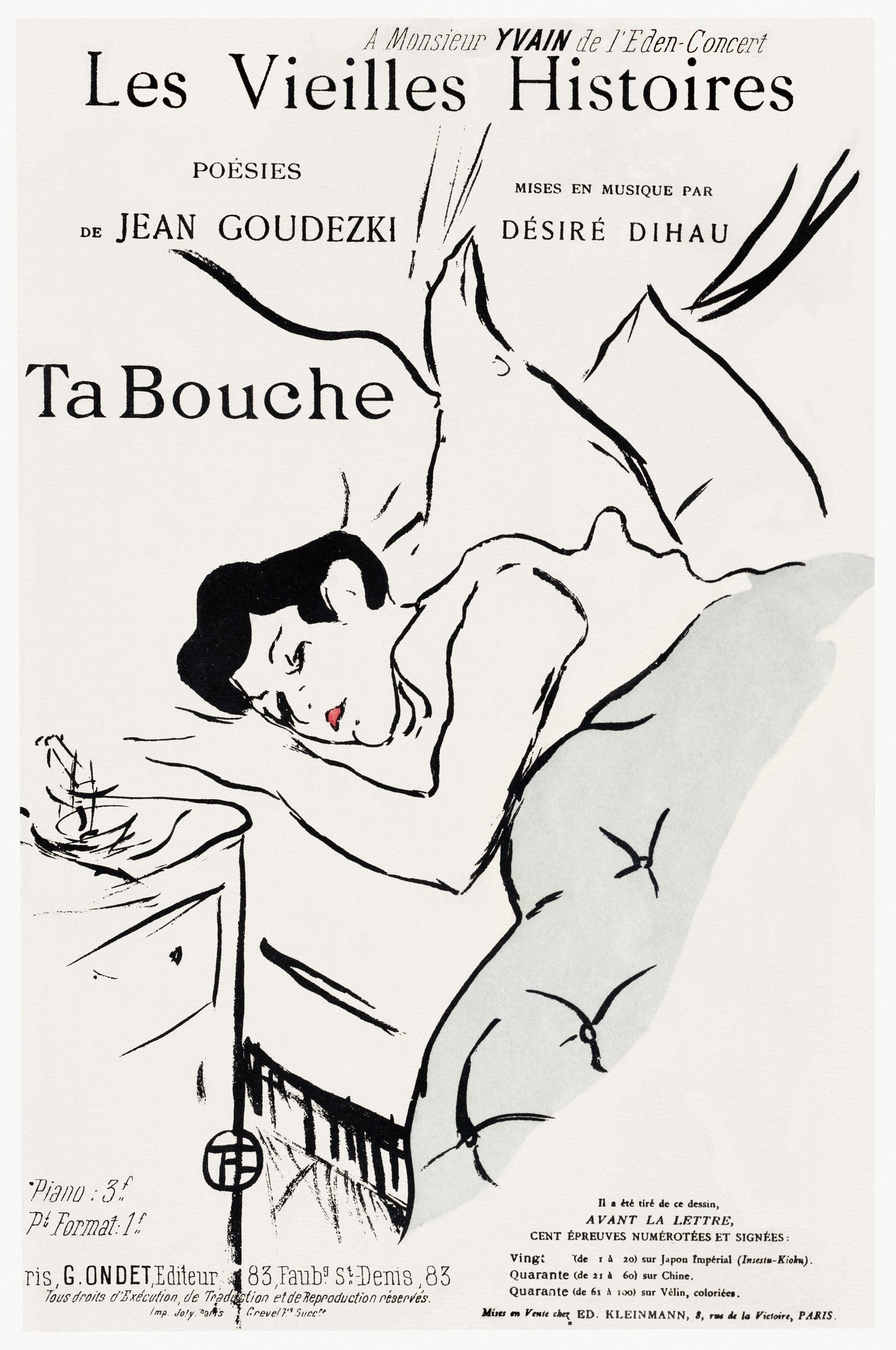 Henri de Toulouse-Lautrec — Ta Bouche | Fine Art Print - 9ArtPrints