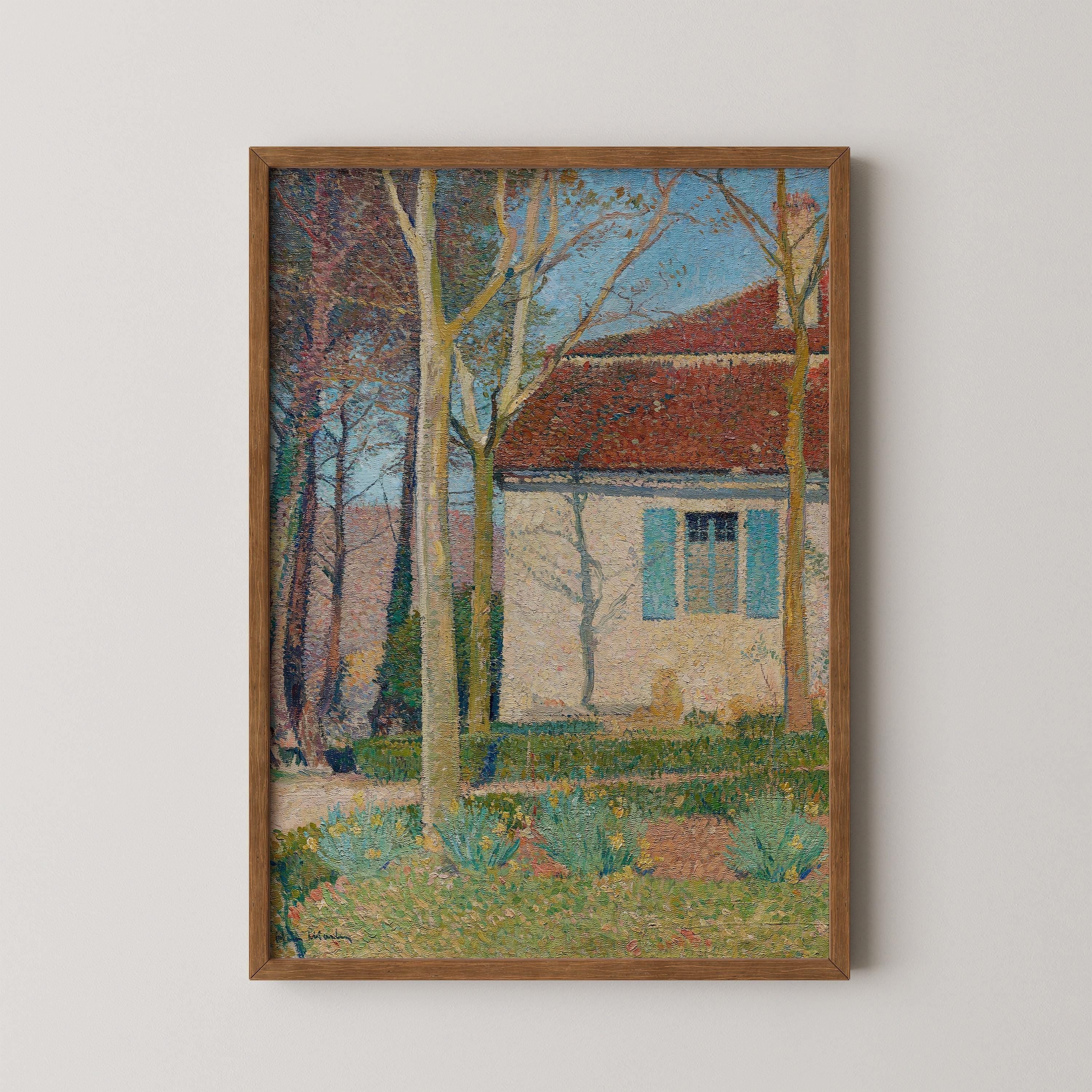 Henri Martin - Corner of a House | Famous Vintage Impression Still Life Art