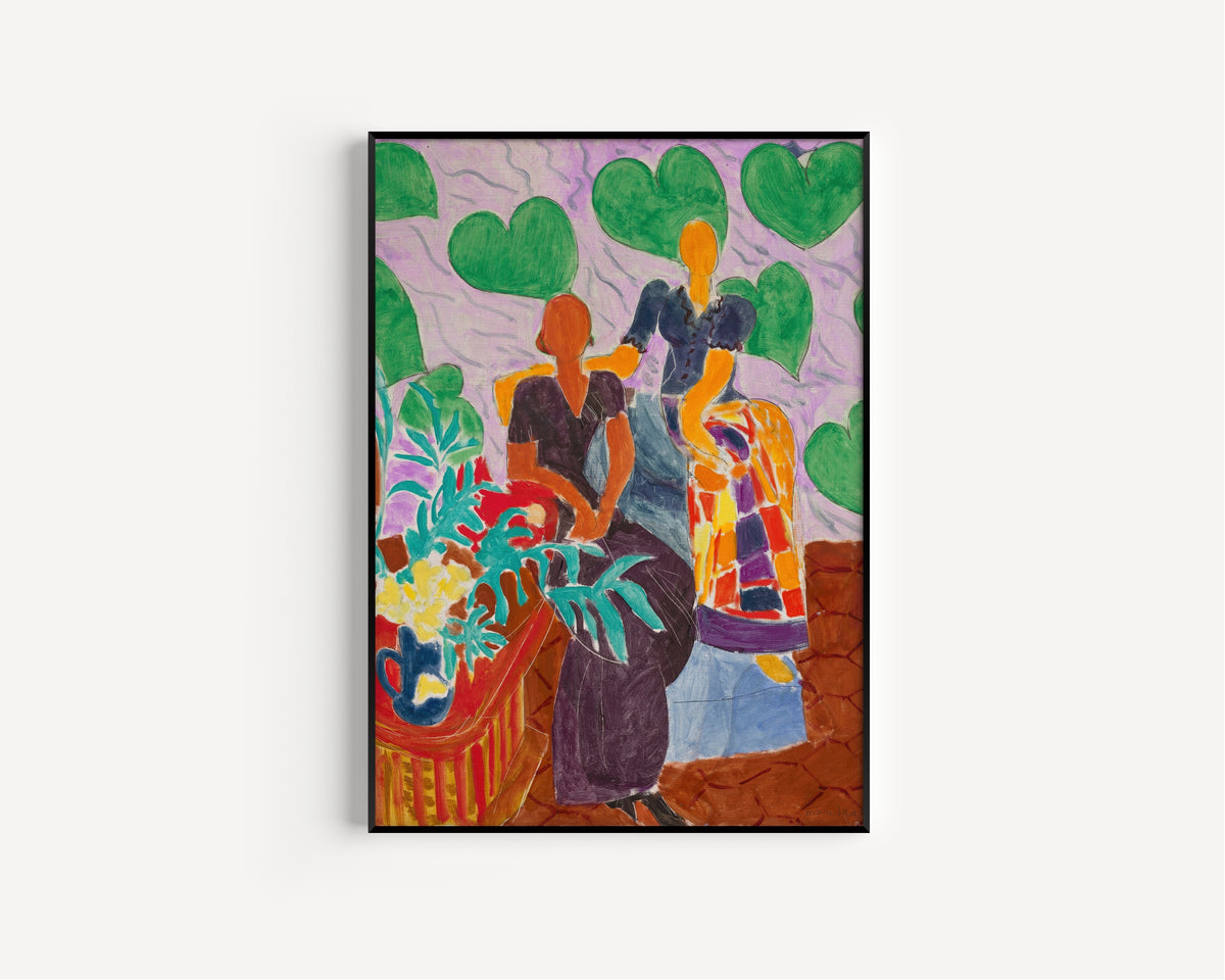 Henri Matisse — Black Dress and Violet Dress | Fine Art Print - 9ArtPrints