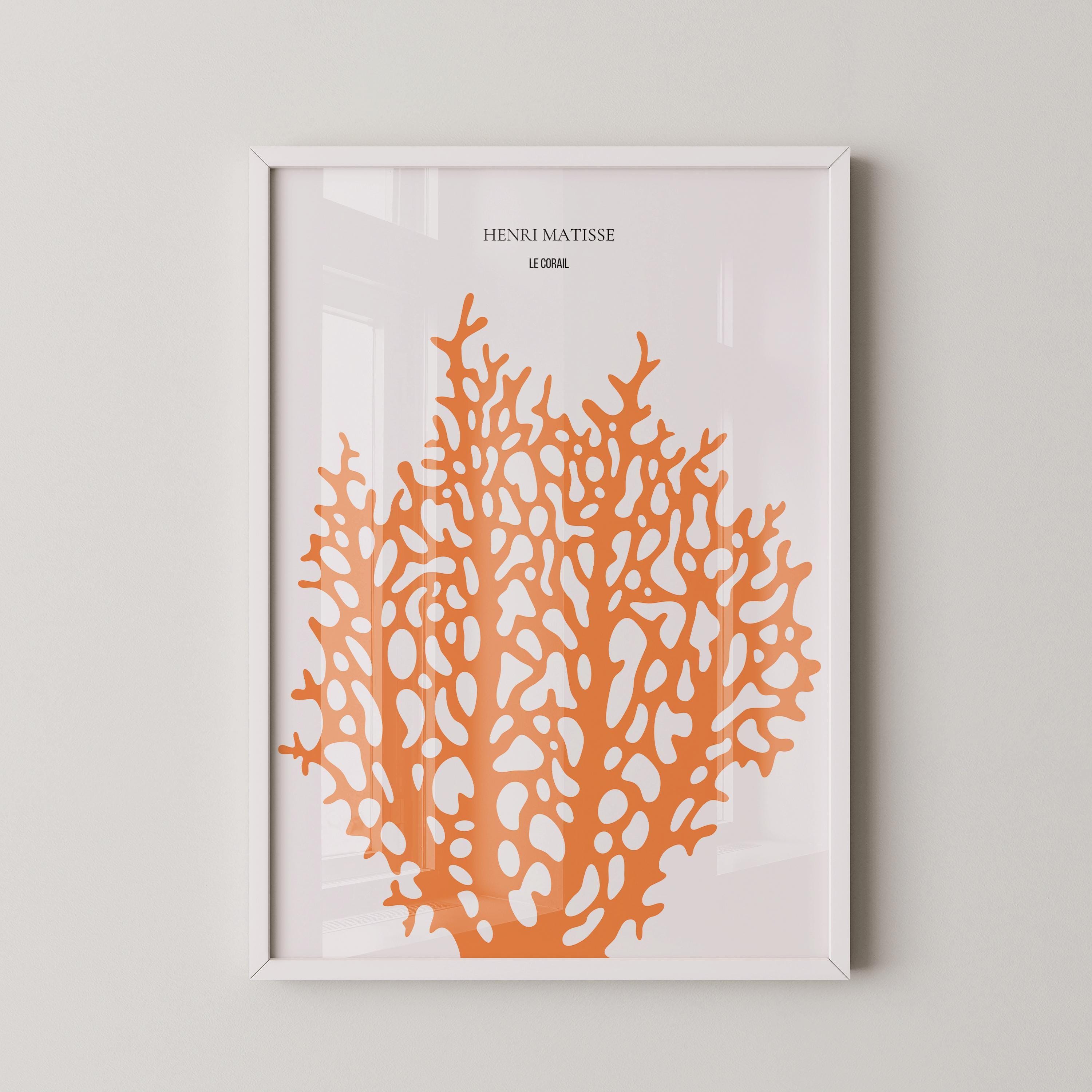 Henri Matisse - Le Corail 'Coral' | Exhibition Poster in Orange