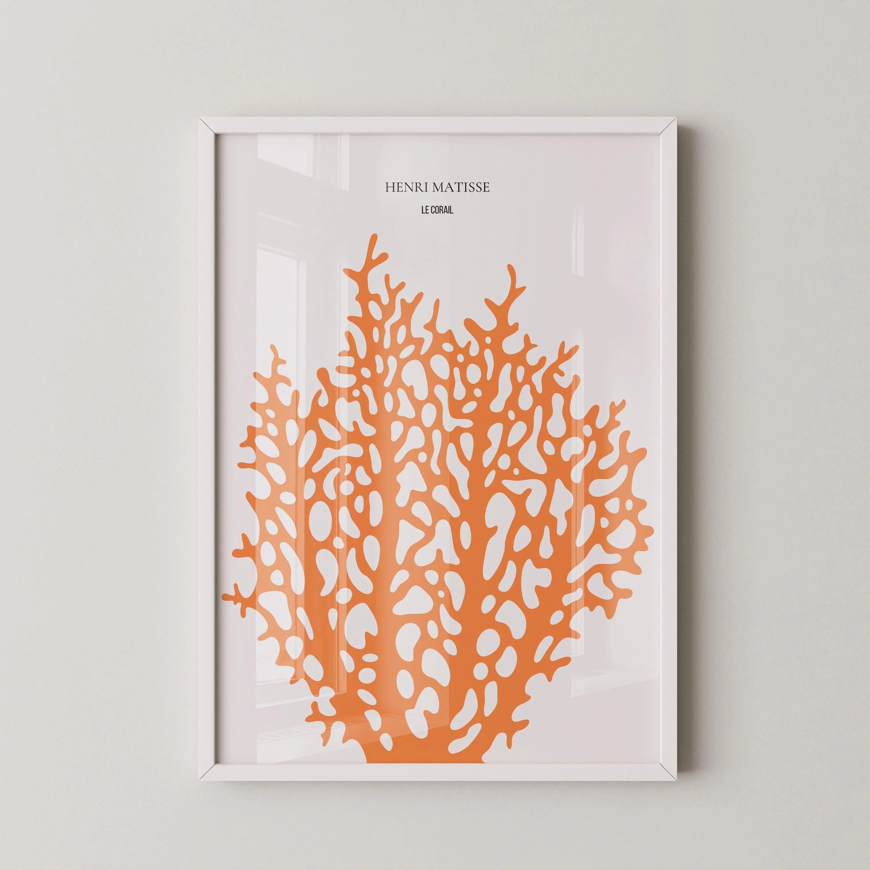 Henri Matisse - Le Corail 'Coral' | Exhibition Poster in Orange