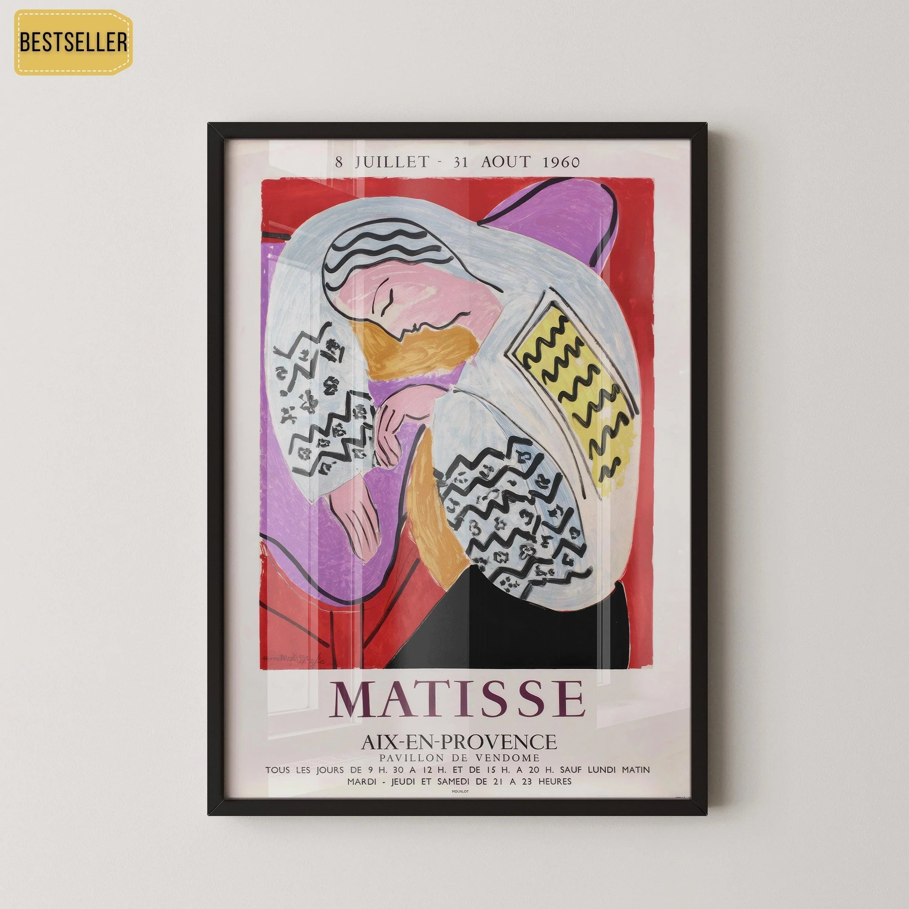 Henri Matisse - Le Rêve Exhibition Giclee Print (Framed or Unframed) - 9ArtPrints