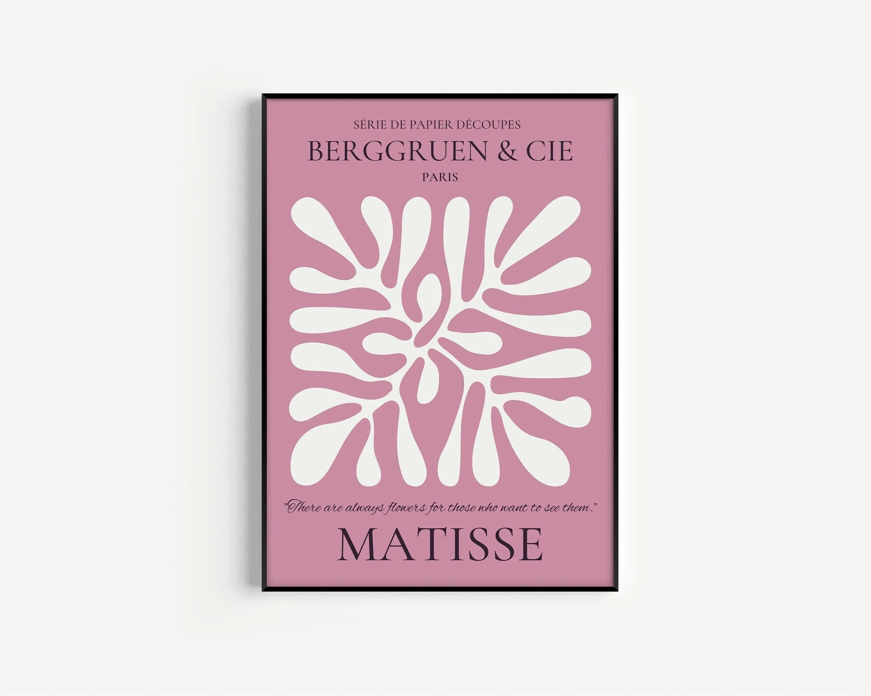 Henri Matisse - Leaf Poster Papier Decoupes | Exhibition Poster in Lilac Famous Painting