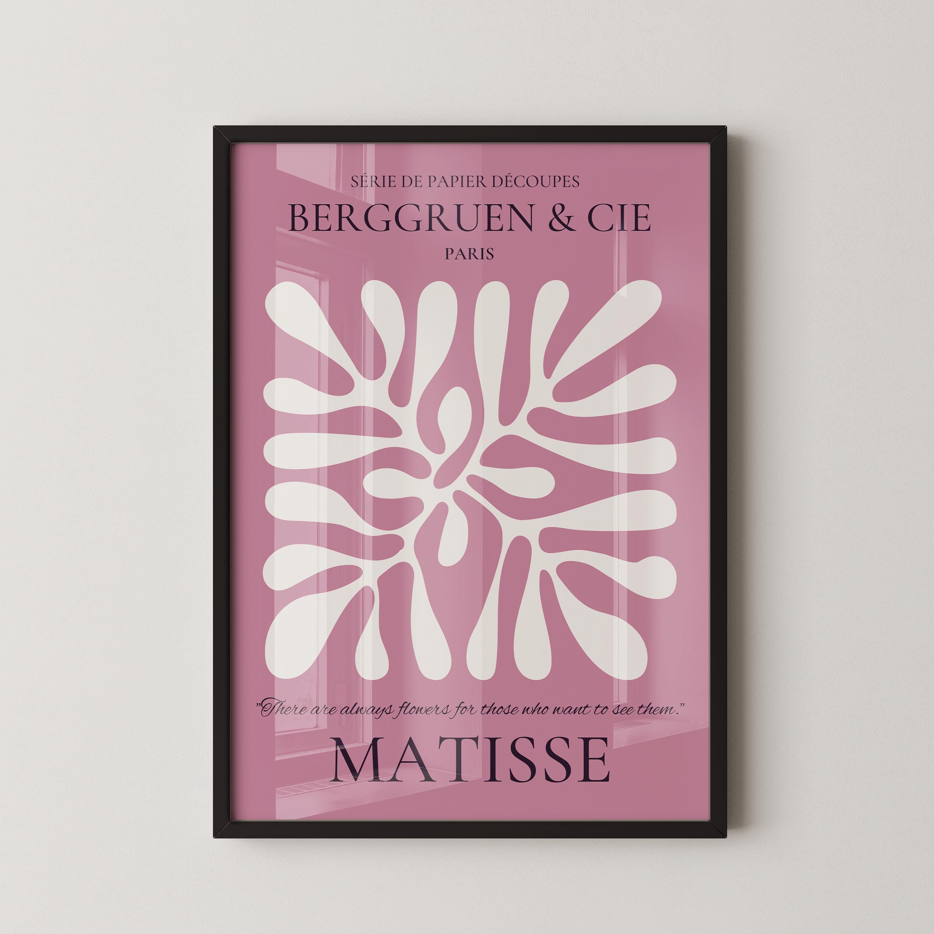 Henri Matisse - Leaf Poster Papier Decoupes | Exhibition Poster in Lilac Famous Painting