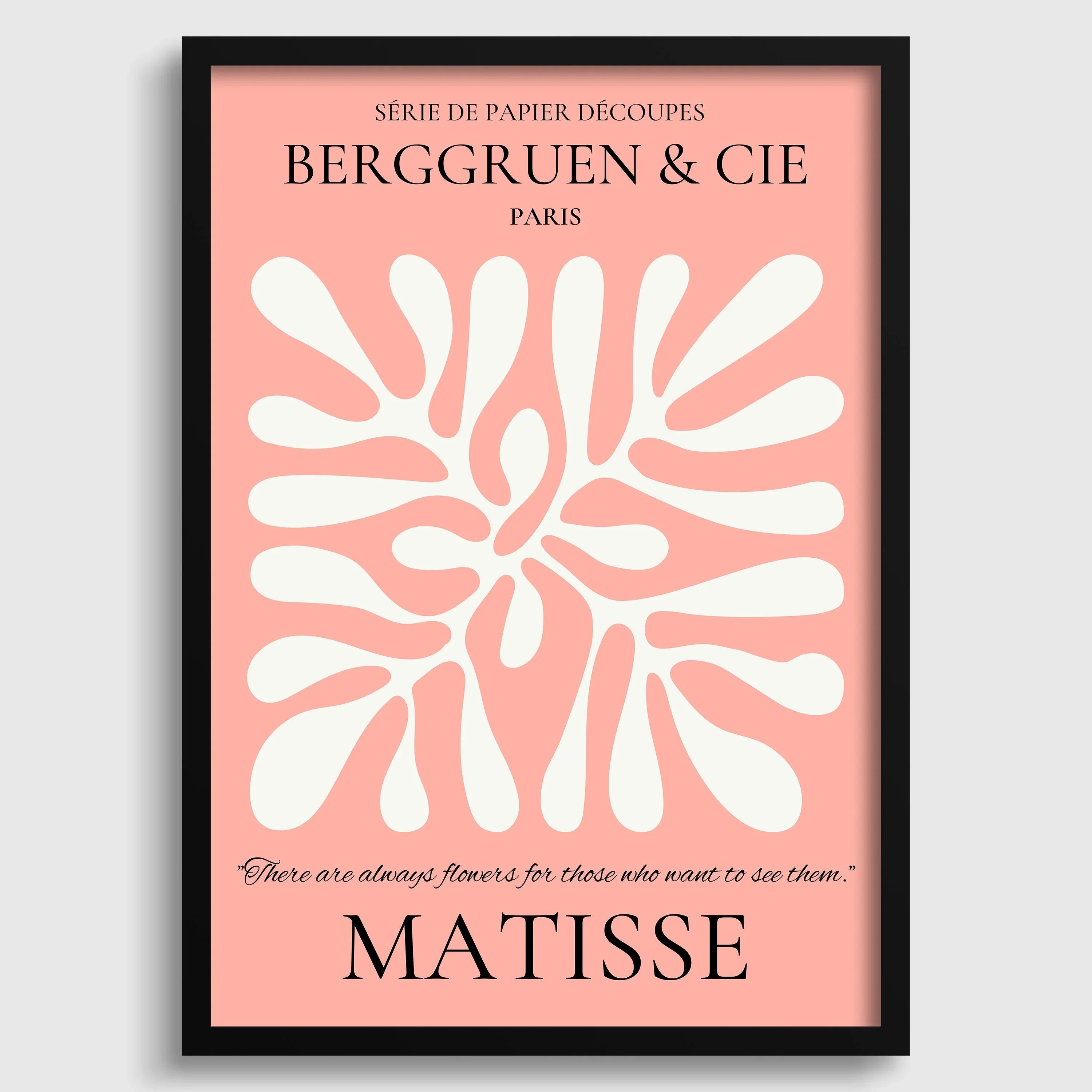 Henri Matisse Leaf Print: Pink Exhibition Poster, Papier Decoupes - 9ArtPrints