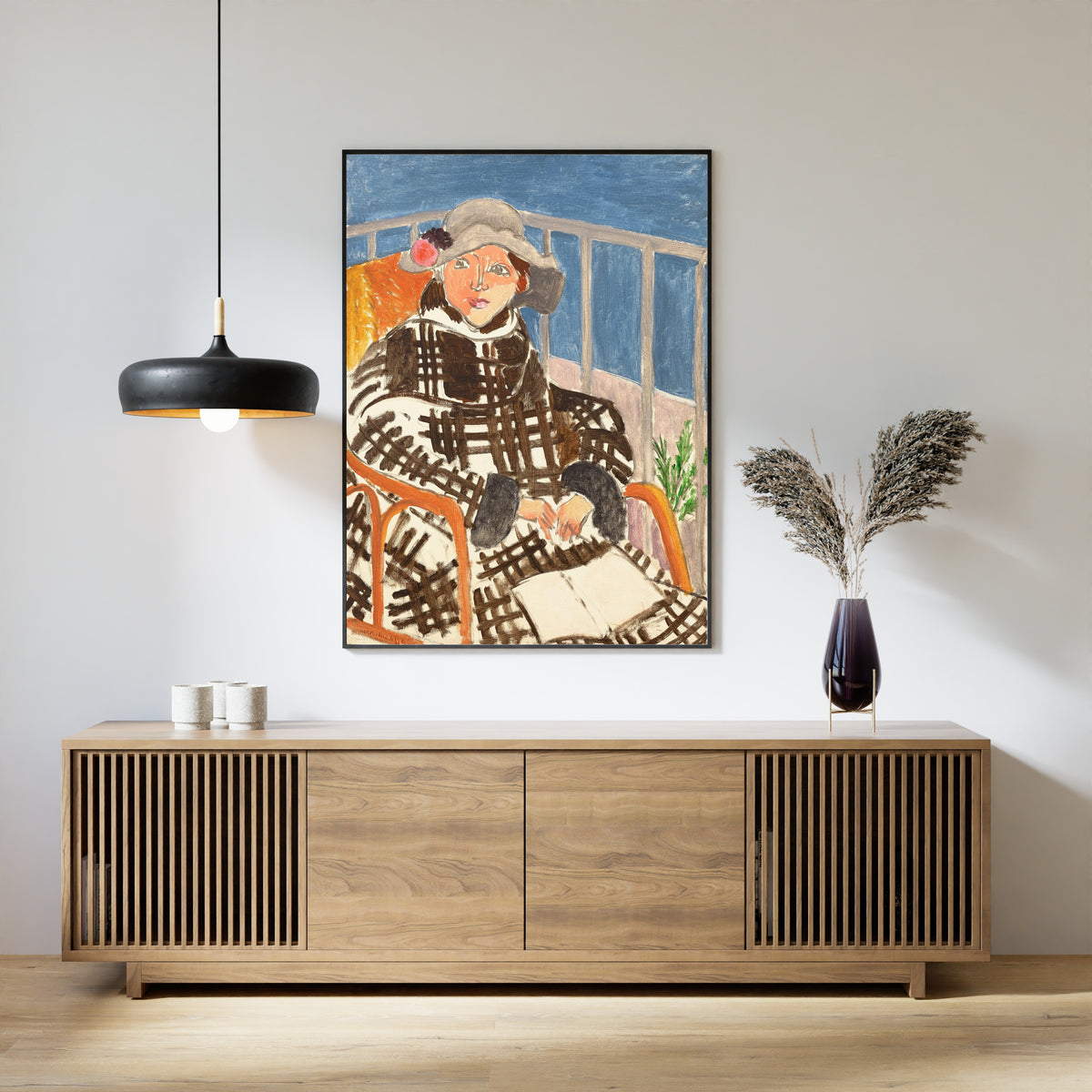Henri Matisse — Mademoiselle Matisse in a Scottish Coat | Fine Art Print - 9ArtPrints
