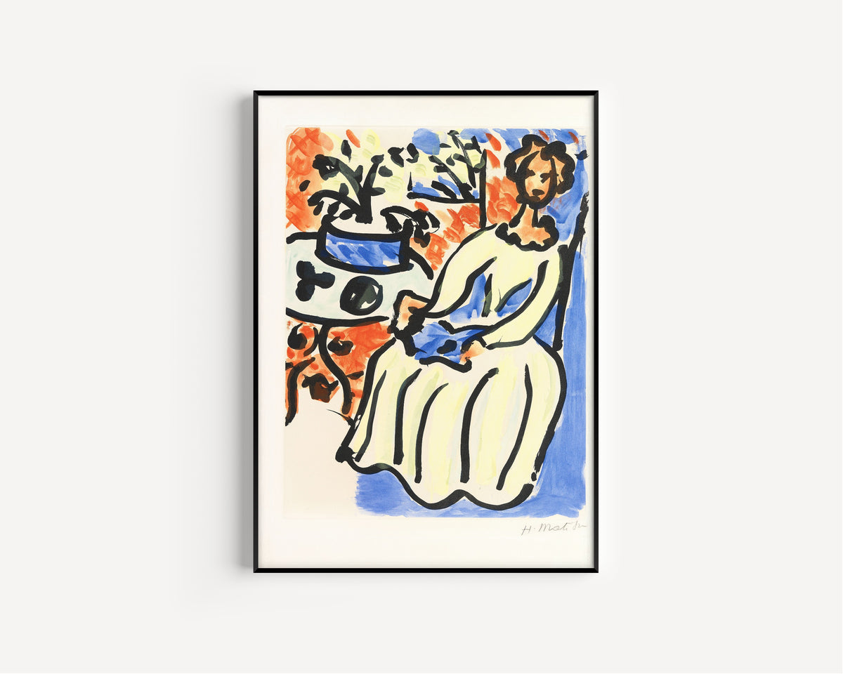 Henri Matisse — Marie-José in a Yellow Dress | Fine Art Print - 9ArtPrints