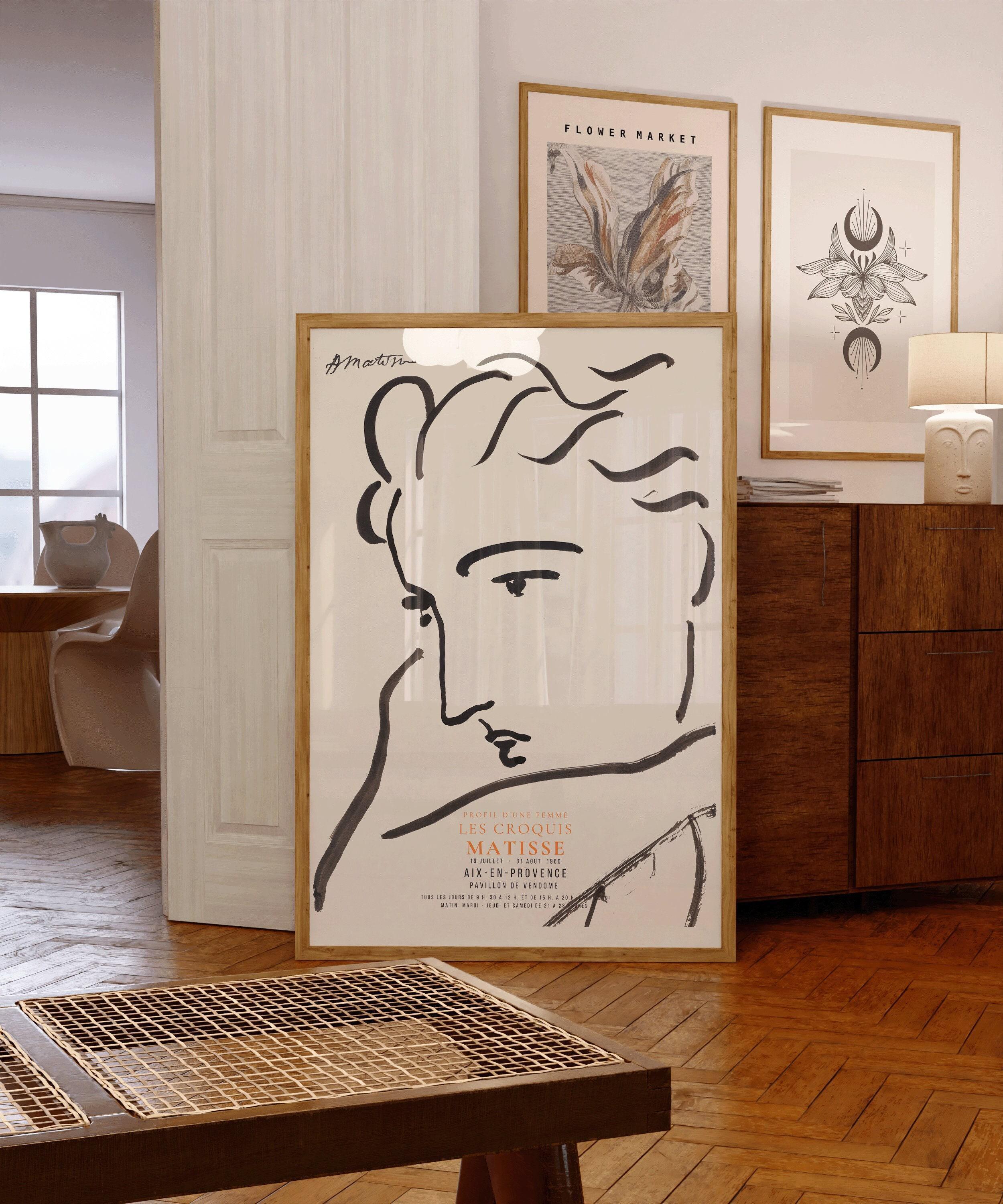 Henri Matisse - Profile of a Woman | Famous Sketch Art