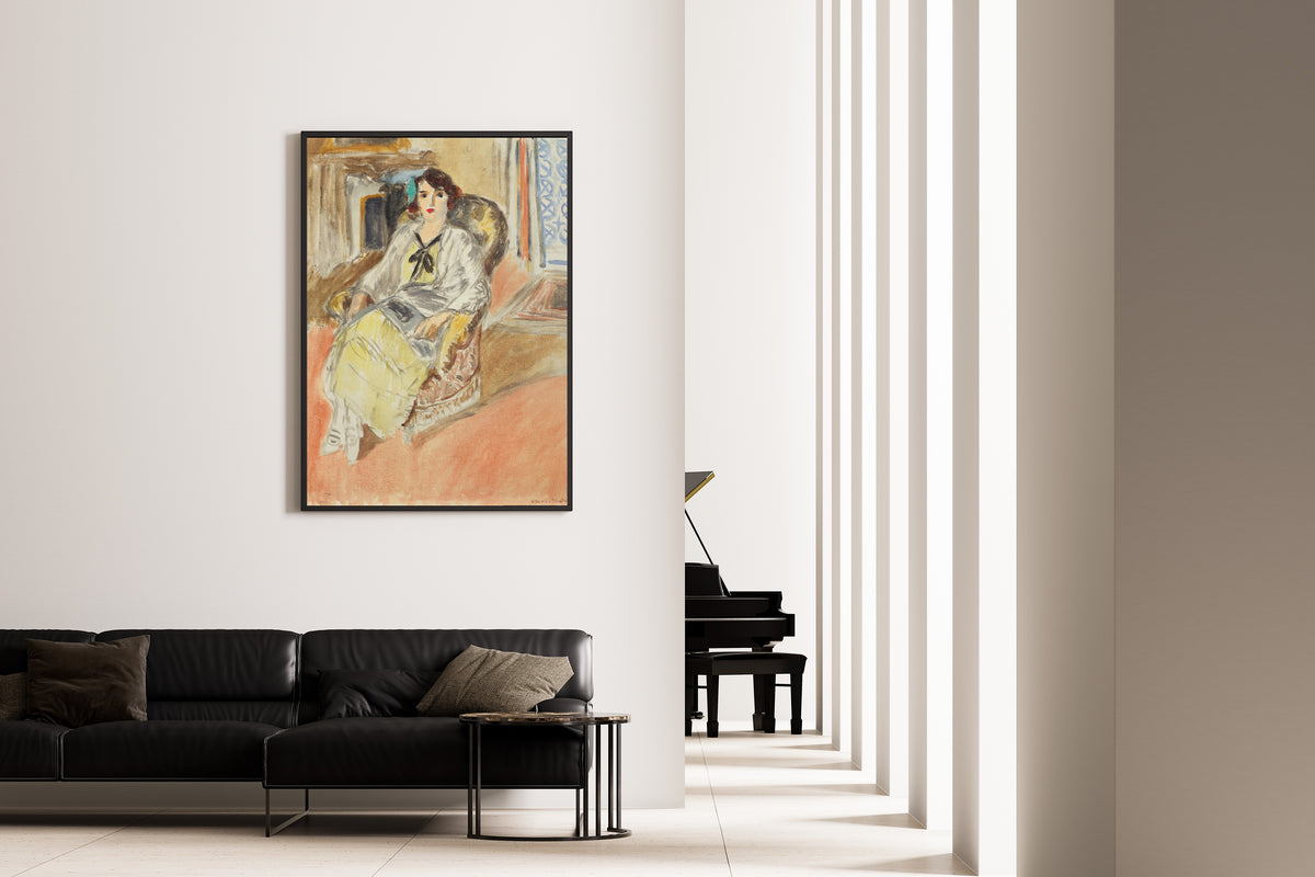 Henri Matisse — Seated Girl, Yellow Dress | Fine Art Print - 9ArtPrints