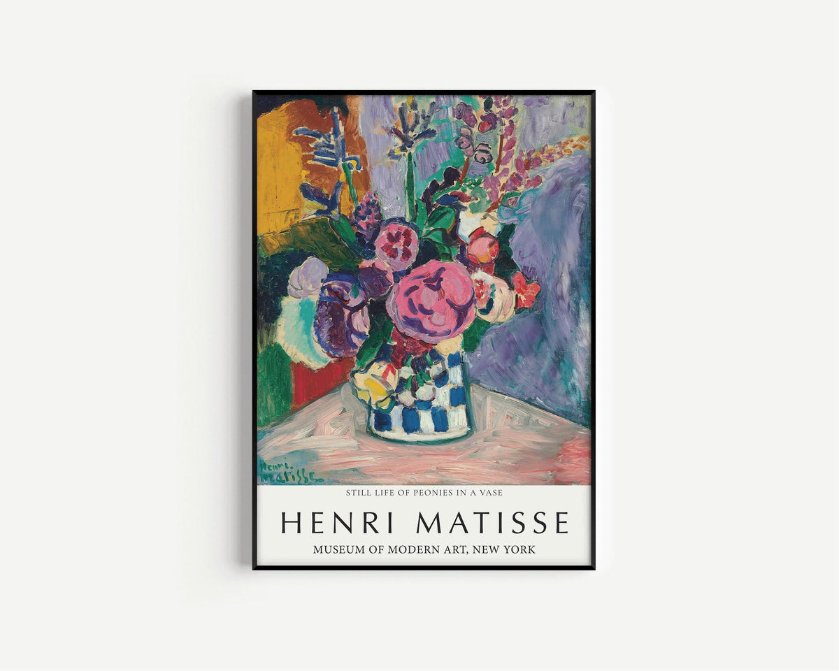 Henri Matisse - Still Life with Peonies | Famous Painting