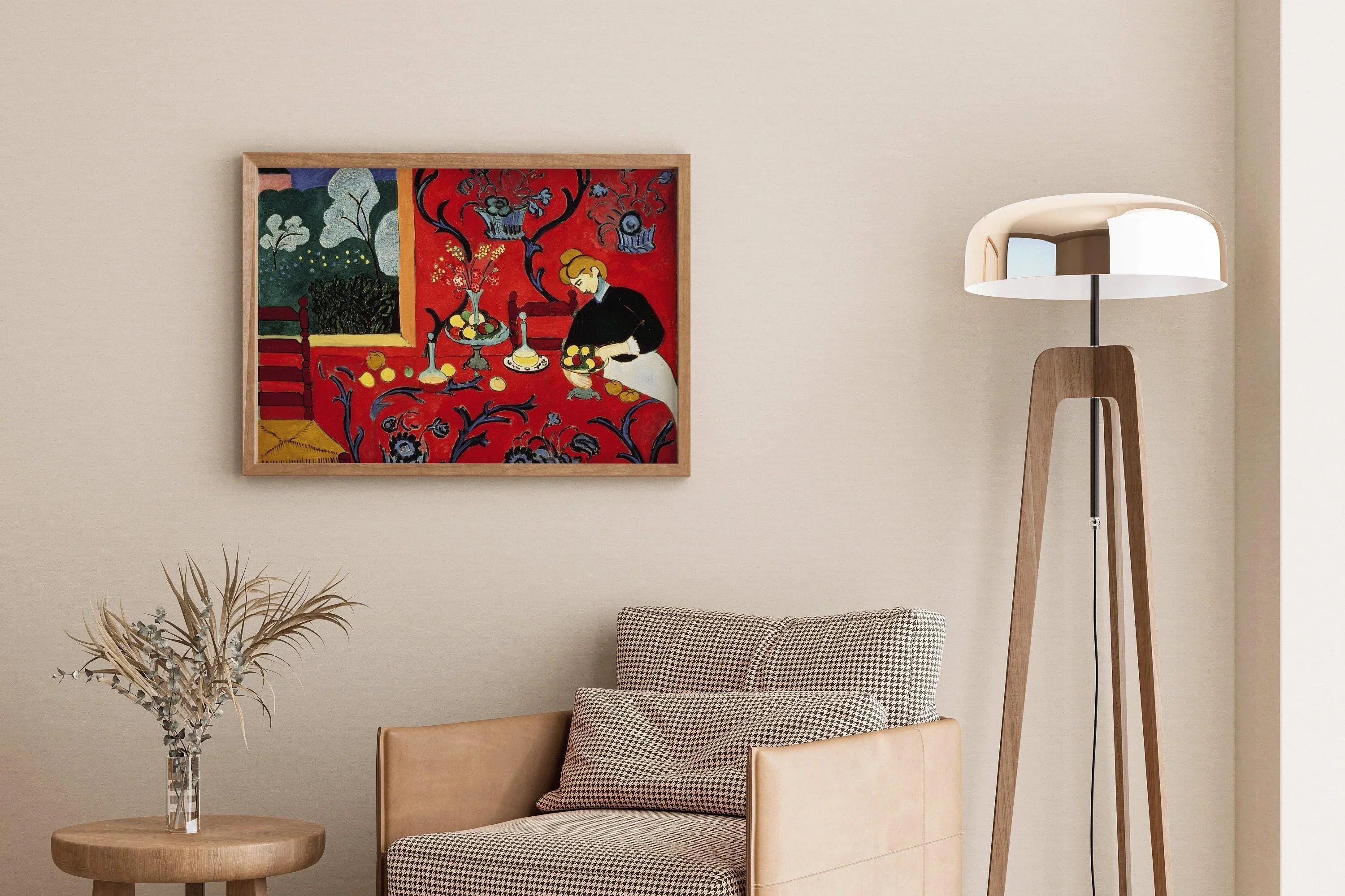 Henri Matisse - The Dessert: Harmony in Red (1907) | Our Striking, Gorgeous Bestseller in Brilliant Red (available unframed or framed) - 9ArtPrints