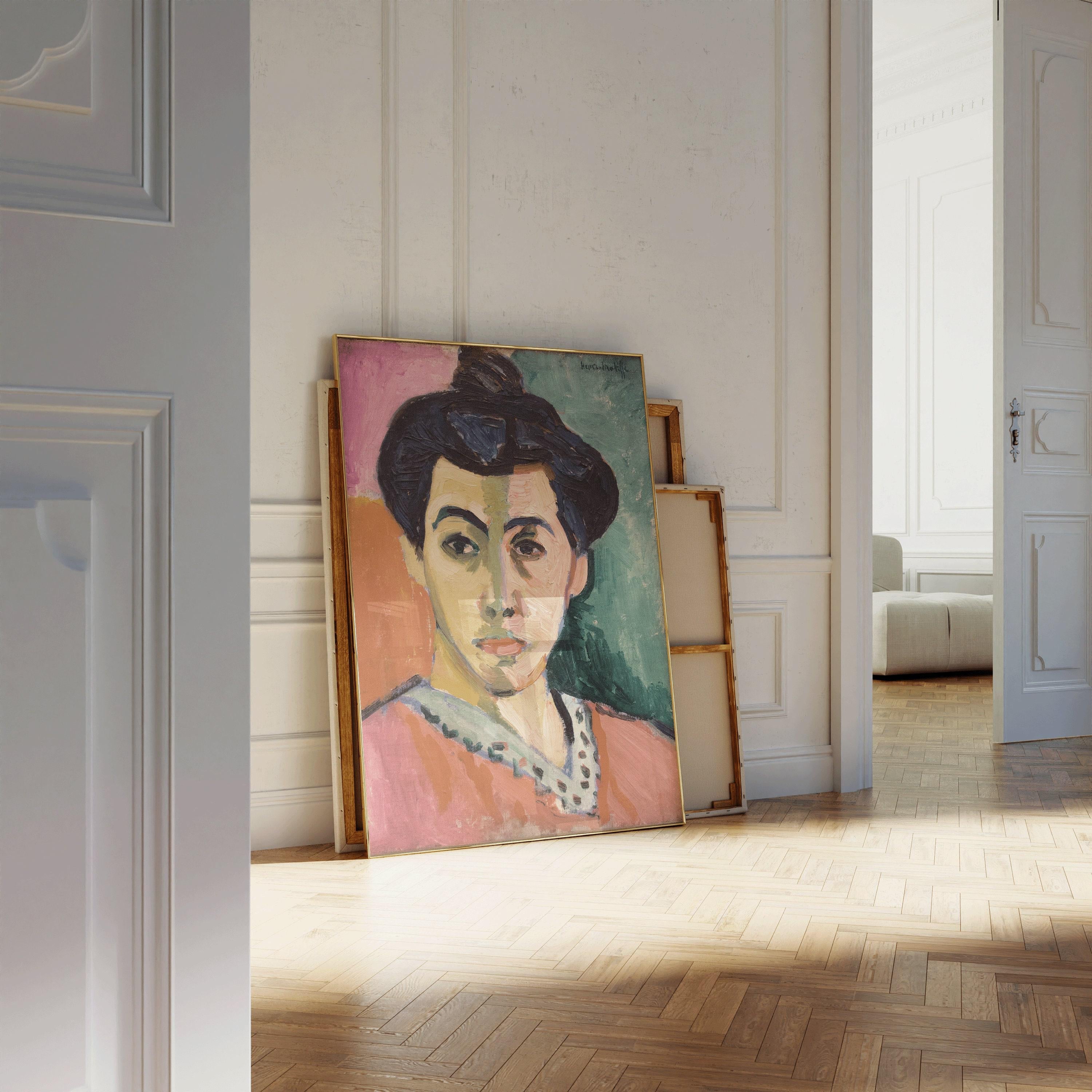Henri Matisse - The Green Stripe | Famous Art Madame Matisse