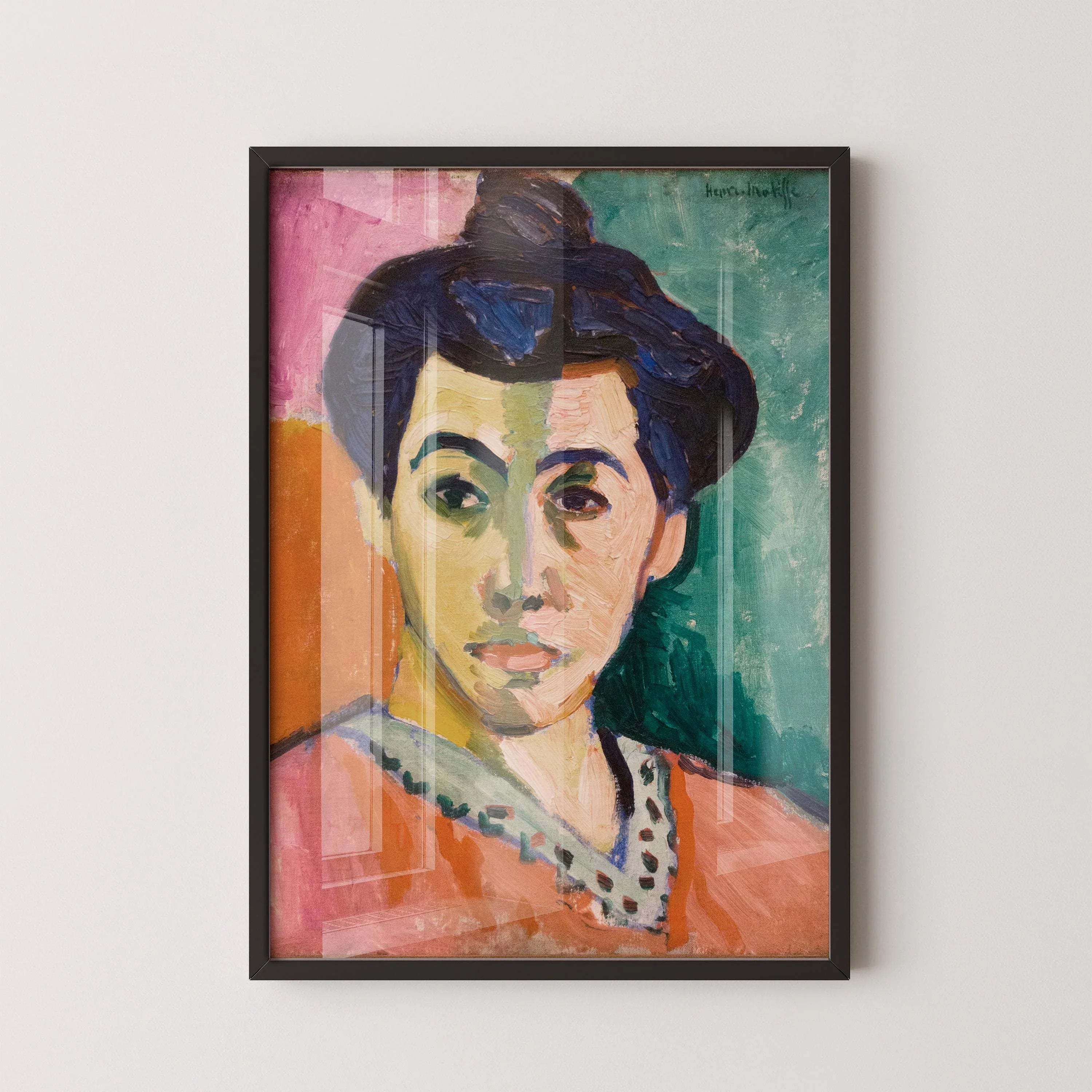 Henri Matisse - The Green Stripe | Famous Art Madame Matisse