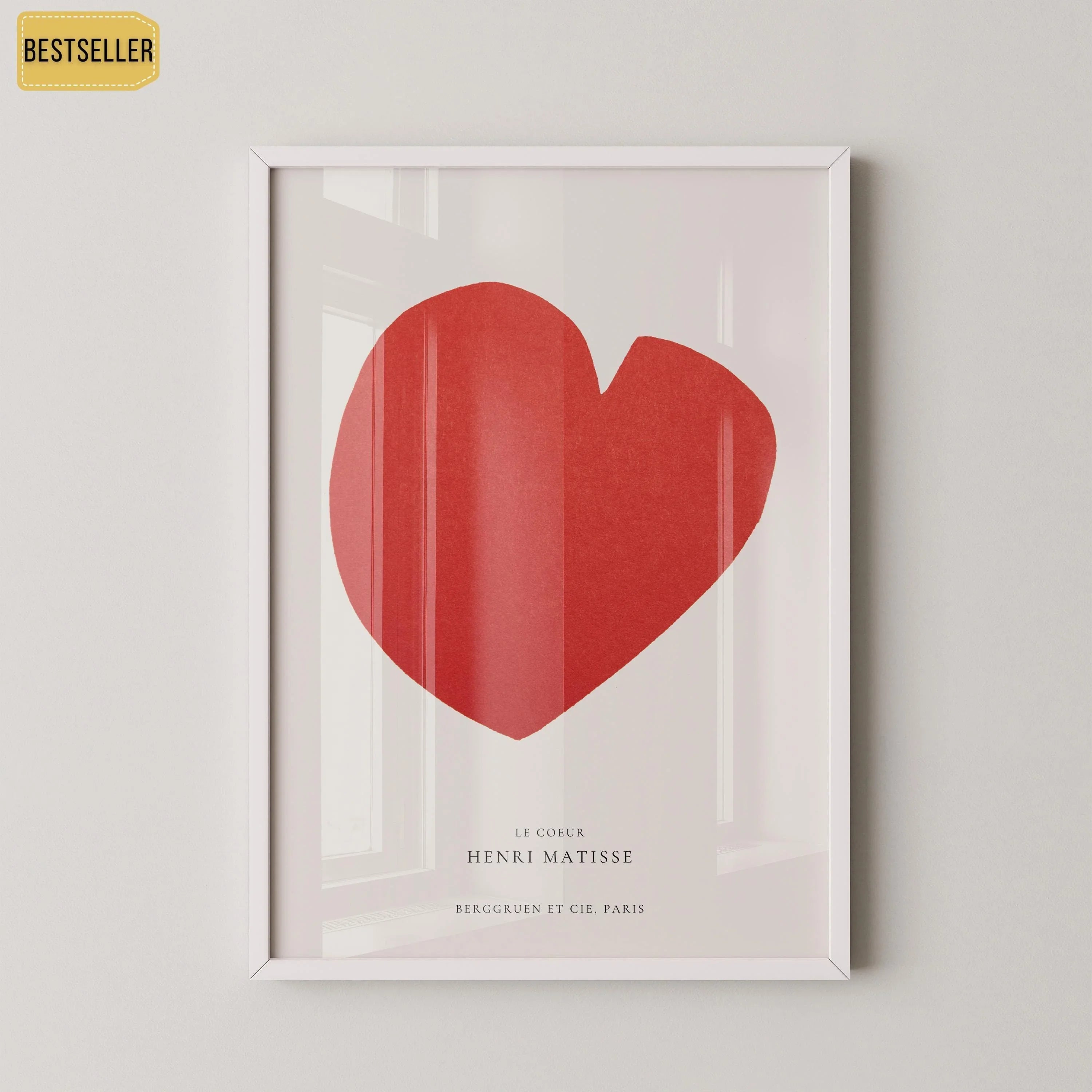 Henri Matisse - The Heart (Le Coeur) | Our Customer Favorite Famous Art in Red