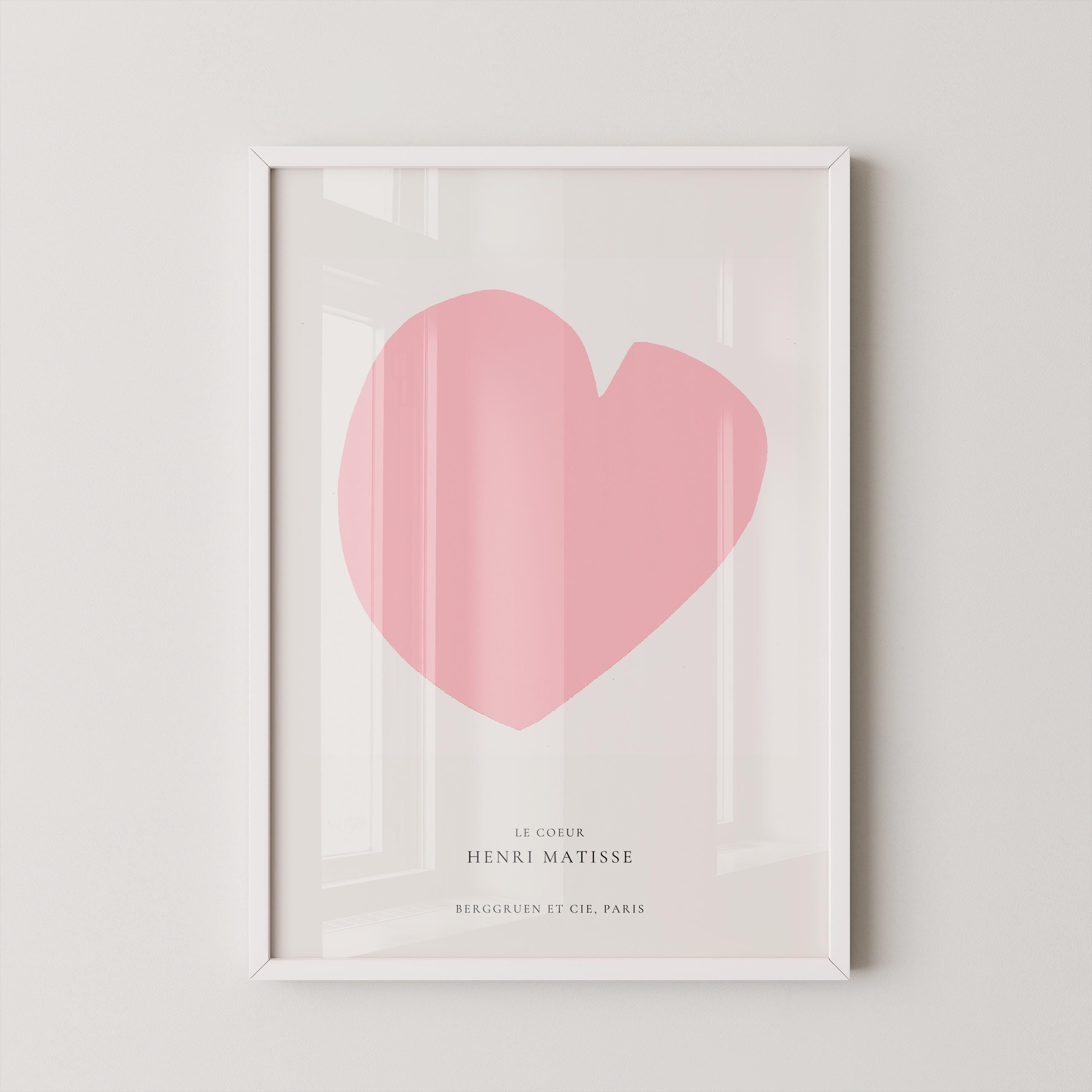 Henri Matisse - The Heart (Le Coeur) Pink | Midcentury Modern Art | Not Gonna Lie, This Might Be Our Best Poster Yet | Available framed - 9ArtPrints