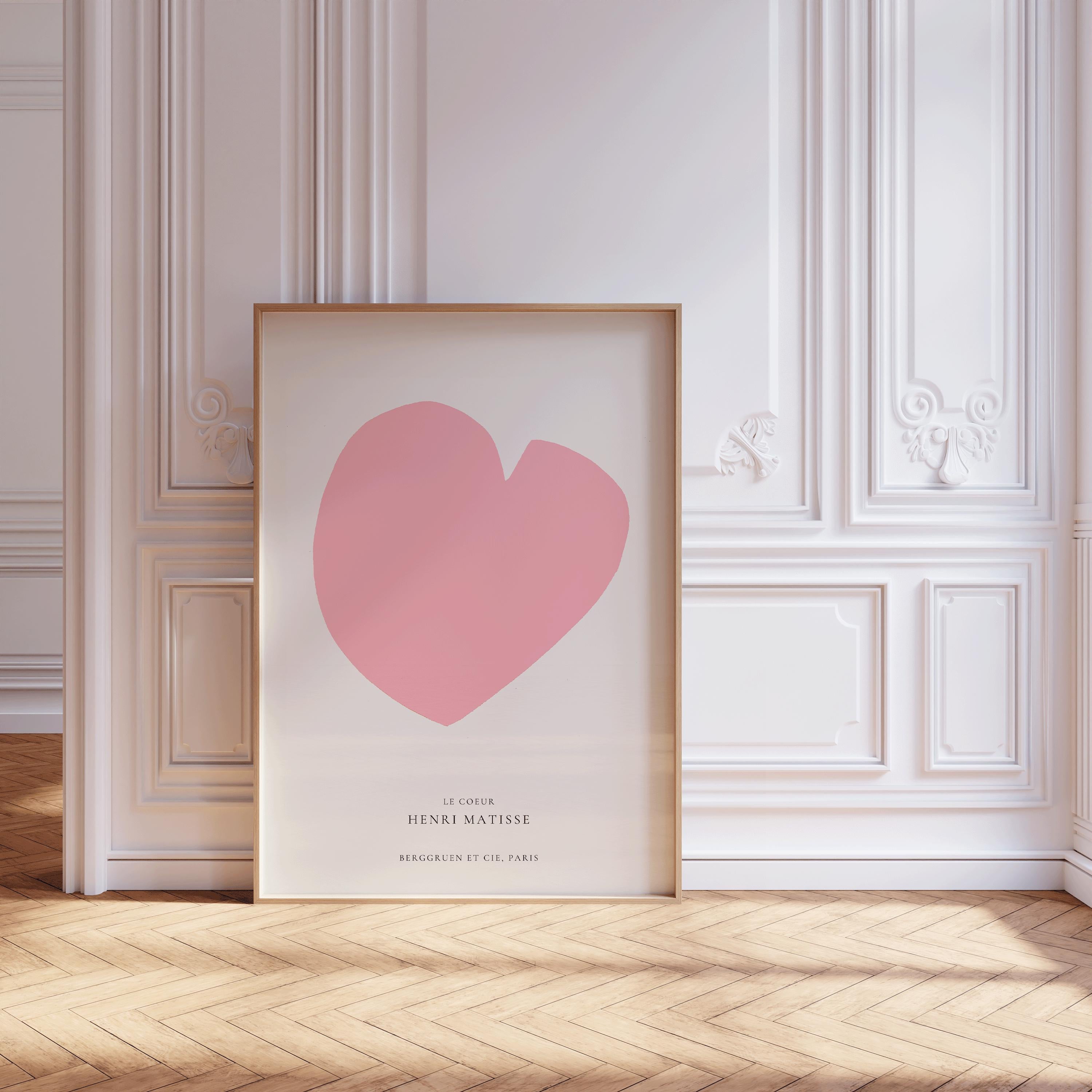 Henri Matisse - The Heart (Le Coeur) Pink | Midcentury Modern Art | Not Gonna Lie, This Might Be Our Best Poster Yet | Available framed - 9ArtPrints