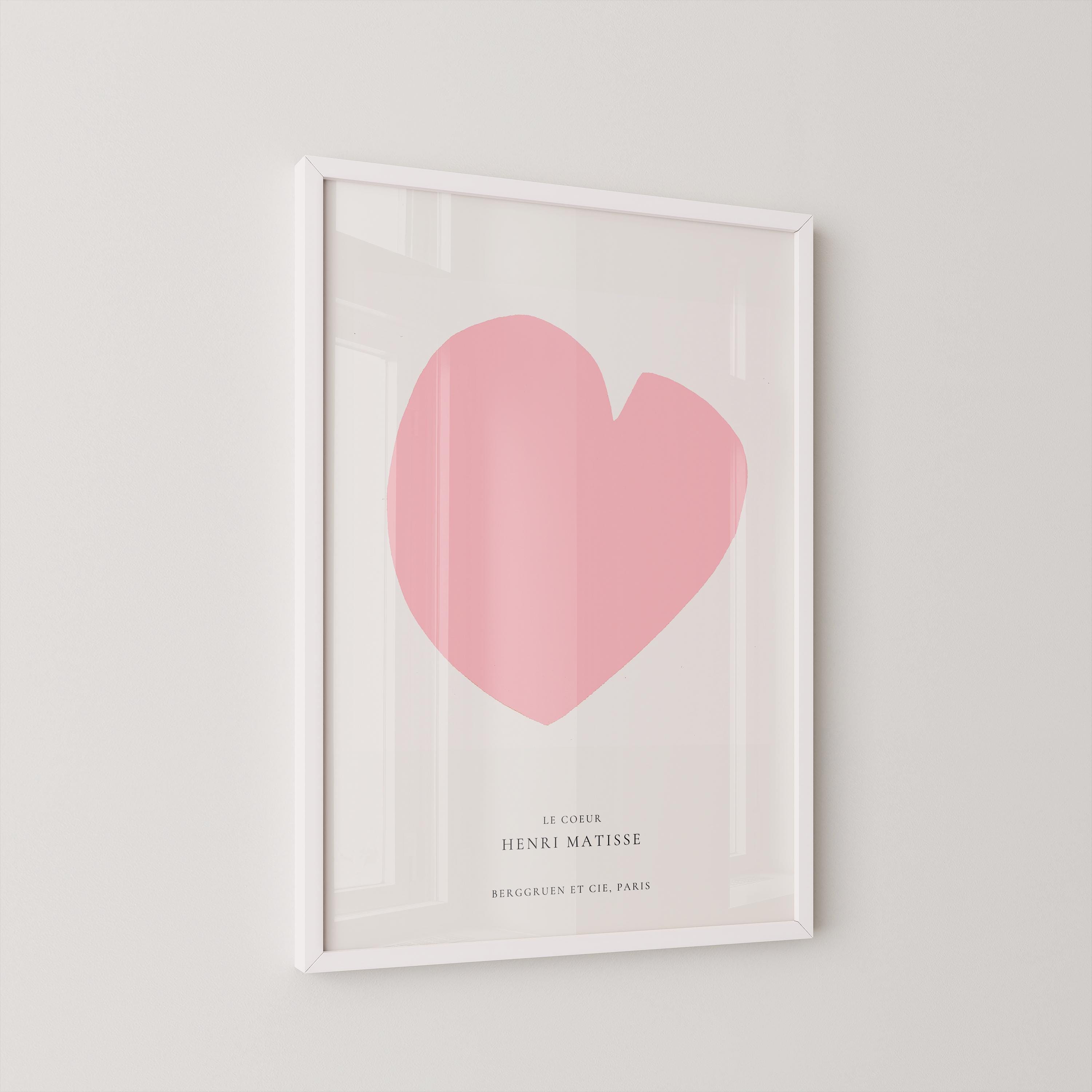 Henri Matisse - The Heart (Le Coeur) Pink | Midcentury Modern Art | Not Gonna Lie, This Might Be Our Best Poster Yet | Available framed - 9ArtPrints