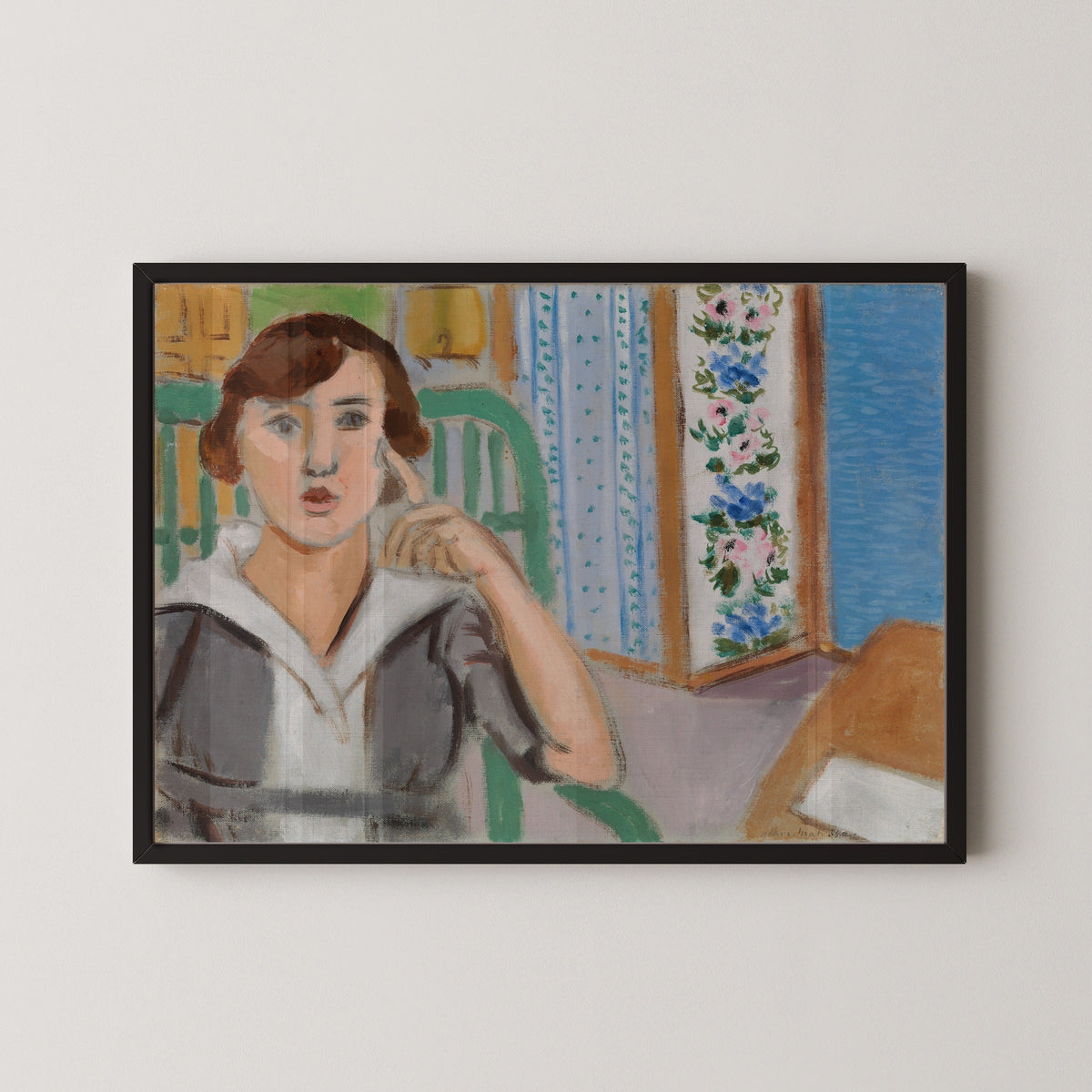 Henri Matisse — Woman and Screen | Fine Art Print - 9ArtPrints