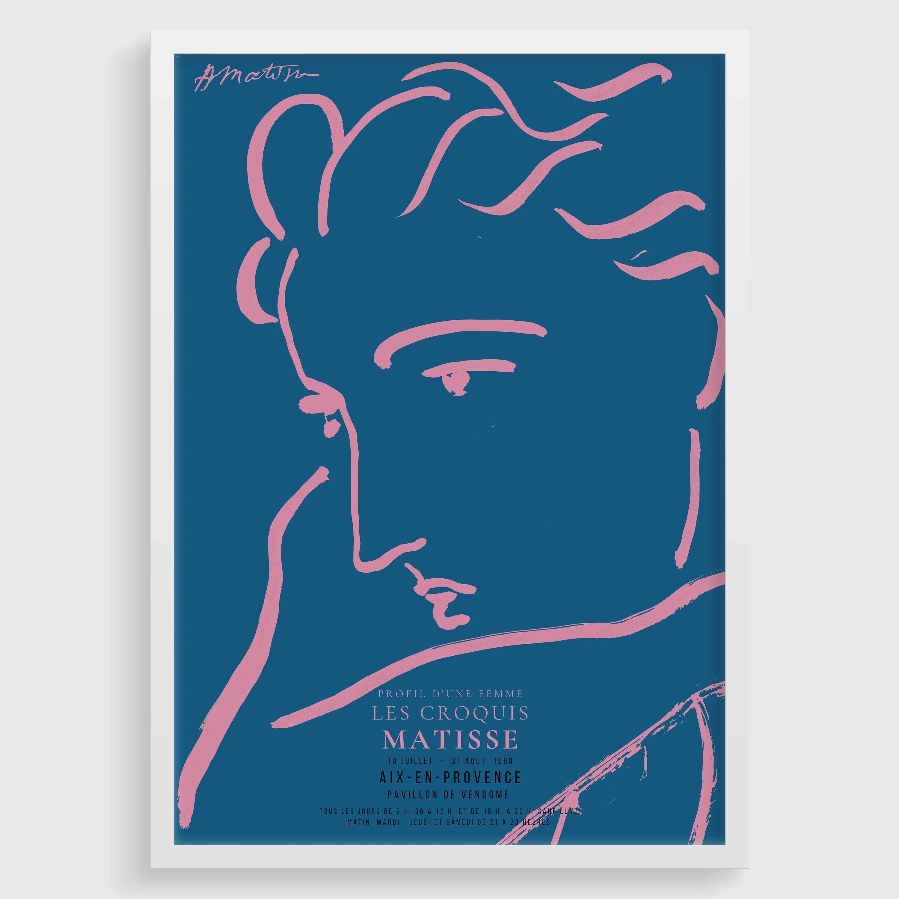 Henri Matisse Woman Profile Art Print: Giclee Fine Art - 9ArtPrints