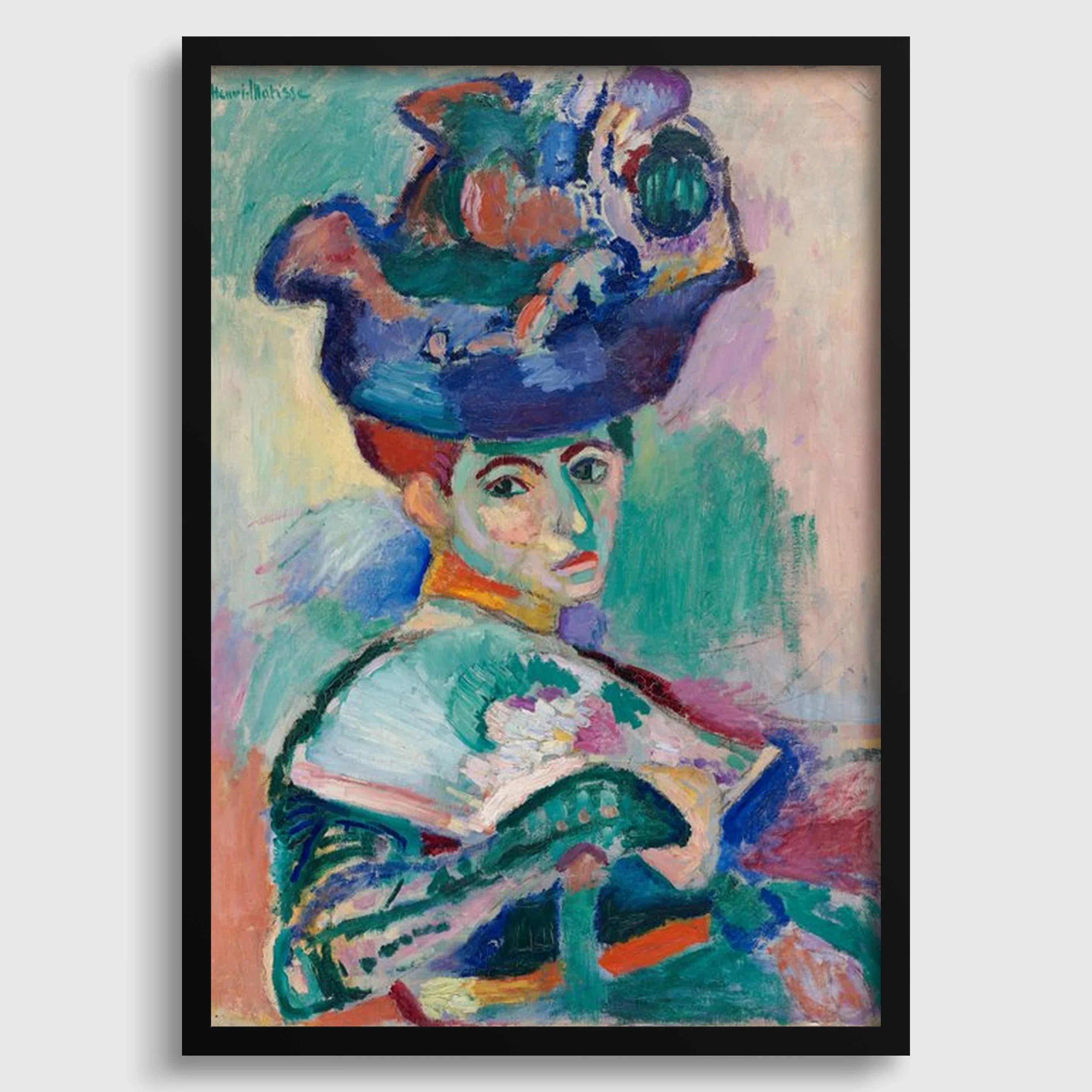Henri Matisse - Woman with a Hat | Famous Art Madame Matisse