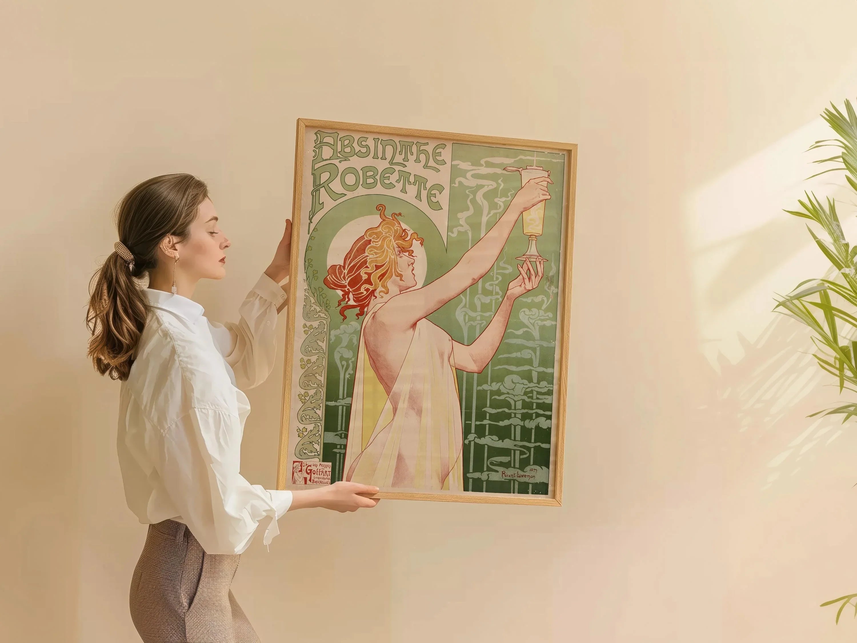 Henri Privat - Livemont – Absinthe Robette | The Most Beautiful Vintage Absinthe Poster | Art Nouveau Classic available handframed or unframed - 9ArtPrints
